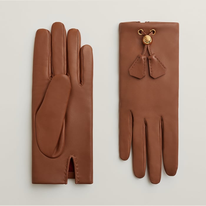 Cognac Judith Ex-libris Gloves