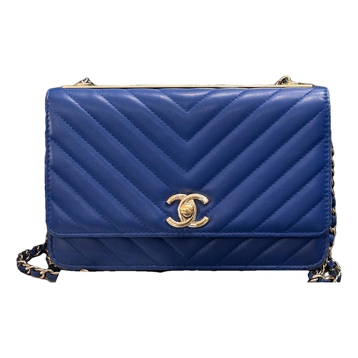 Trendy CC Wallet on Chain leather crossbody bag
