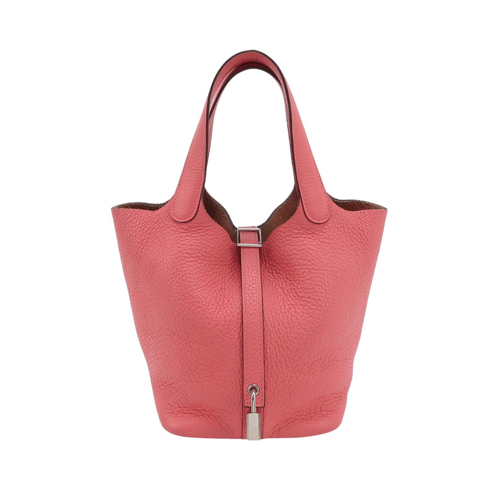 Picotin leather tote