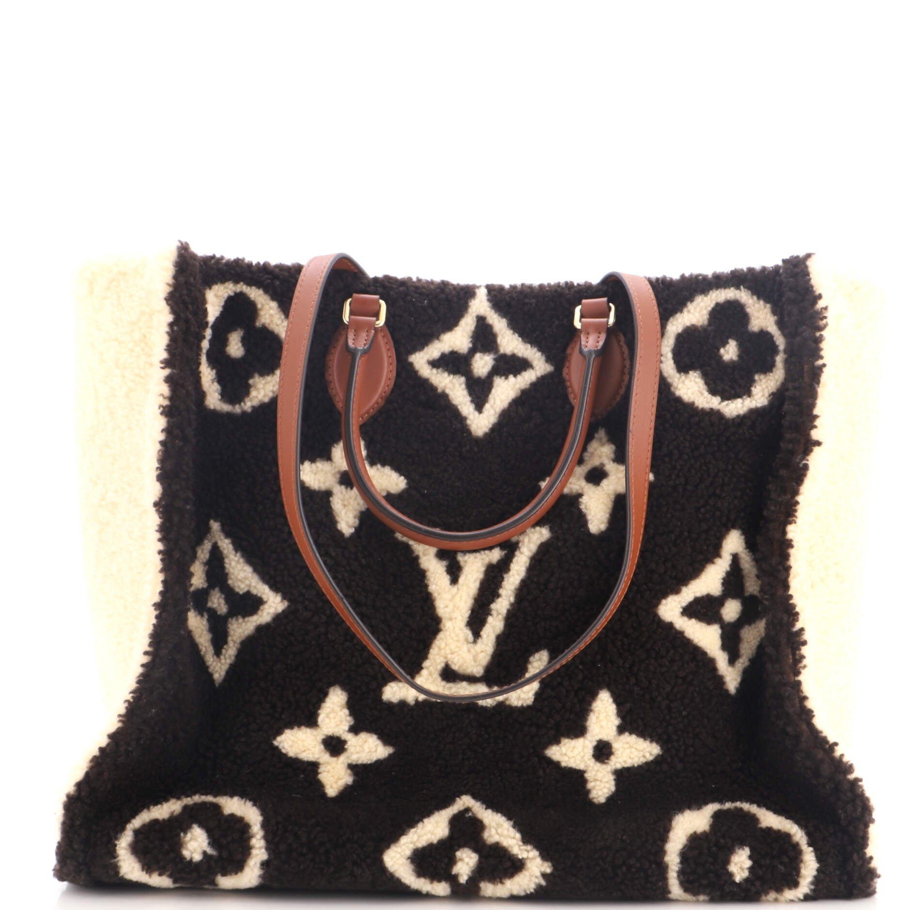 OnTheGo Tote Monogram Giant Teddy Fleece GM