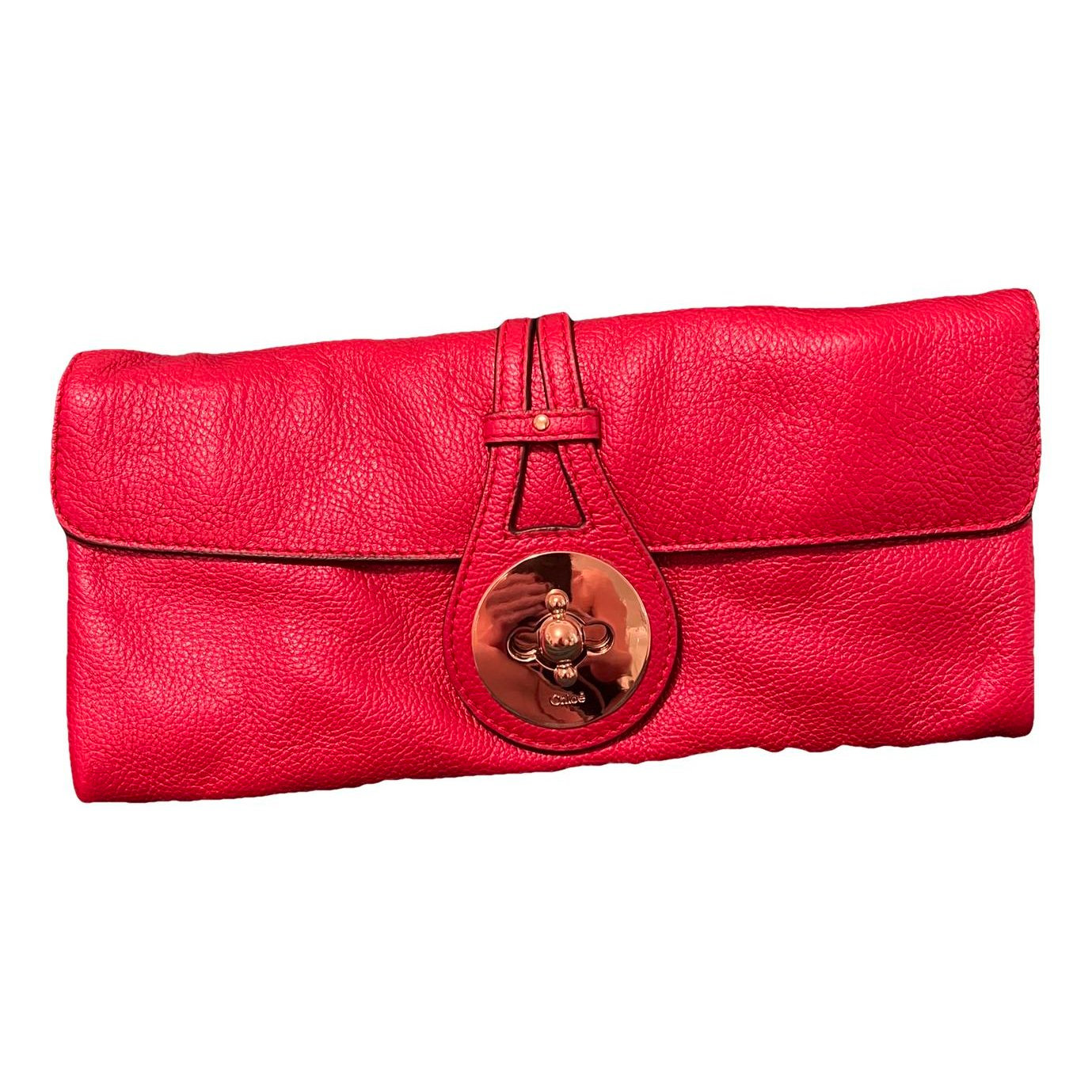 Leather clutch bag