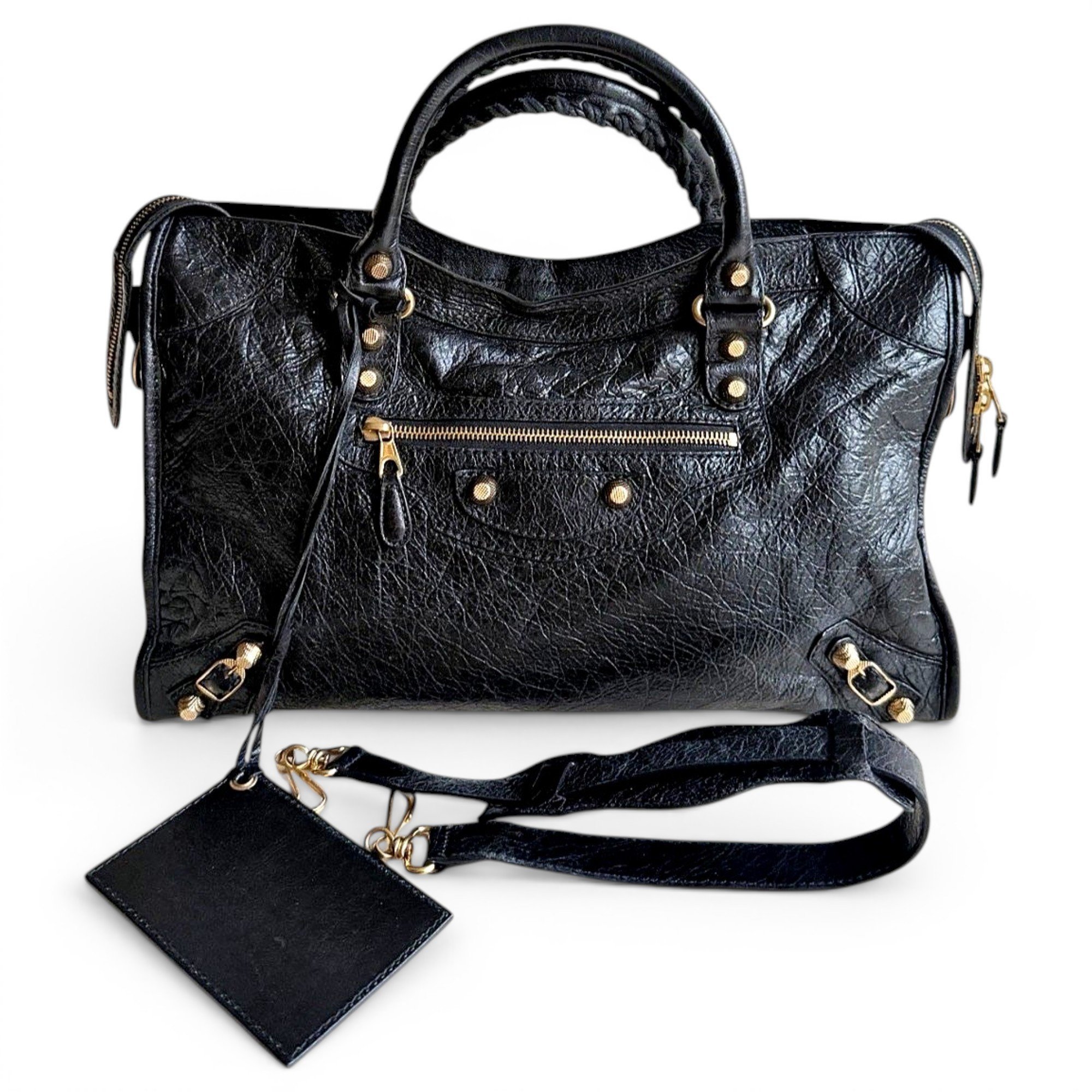 City leather bag