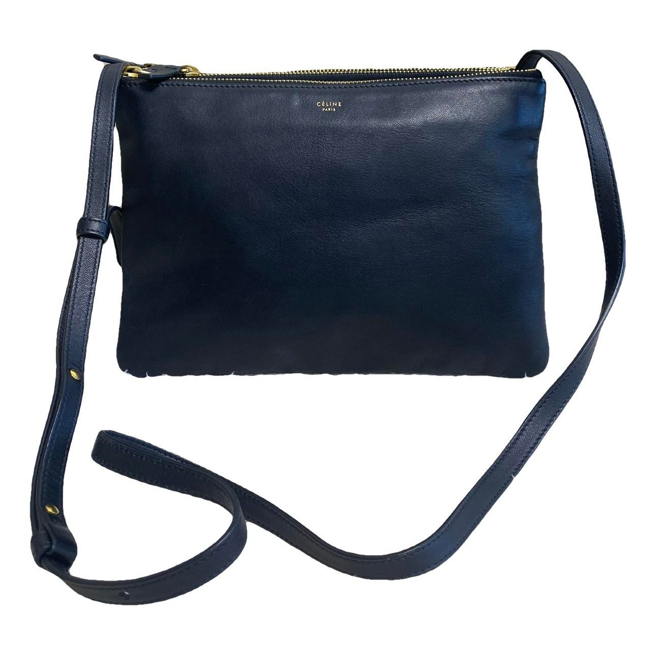 Trio leather crossbody bag