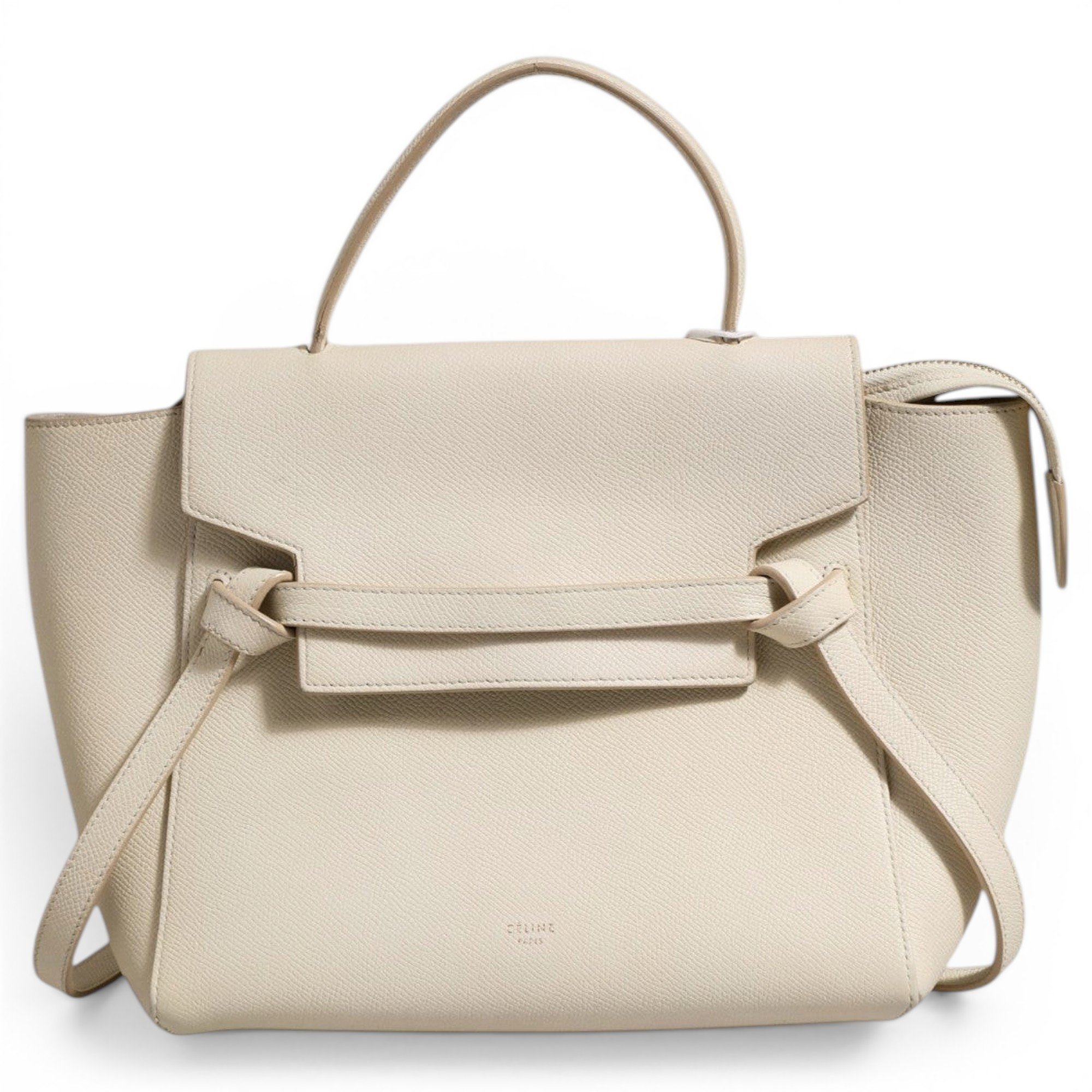 Belt leather handbag