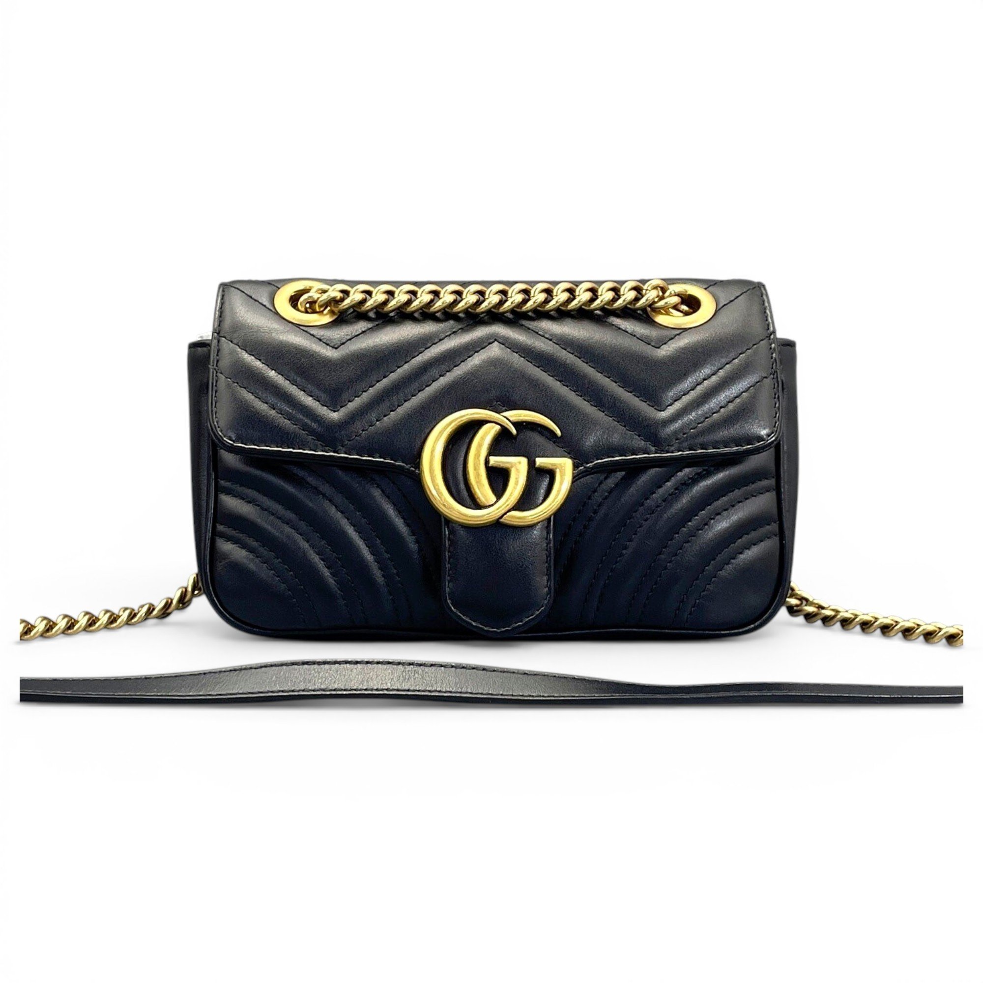 GG Marmont Flap leather crossbody bag