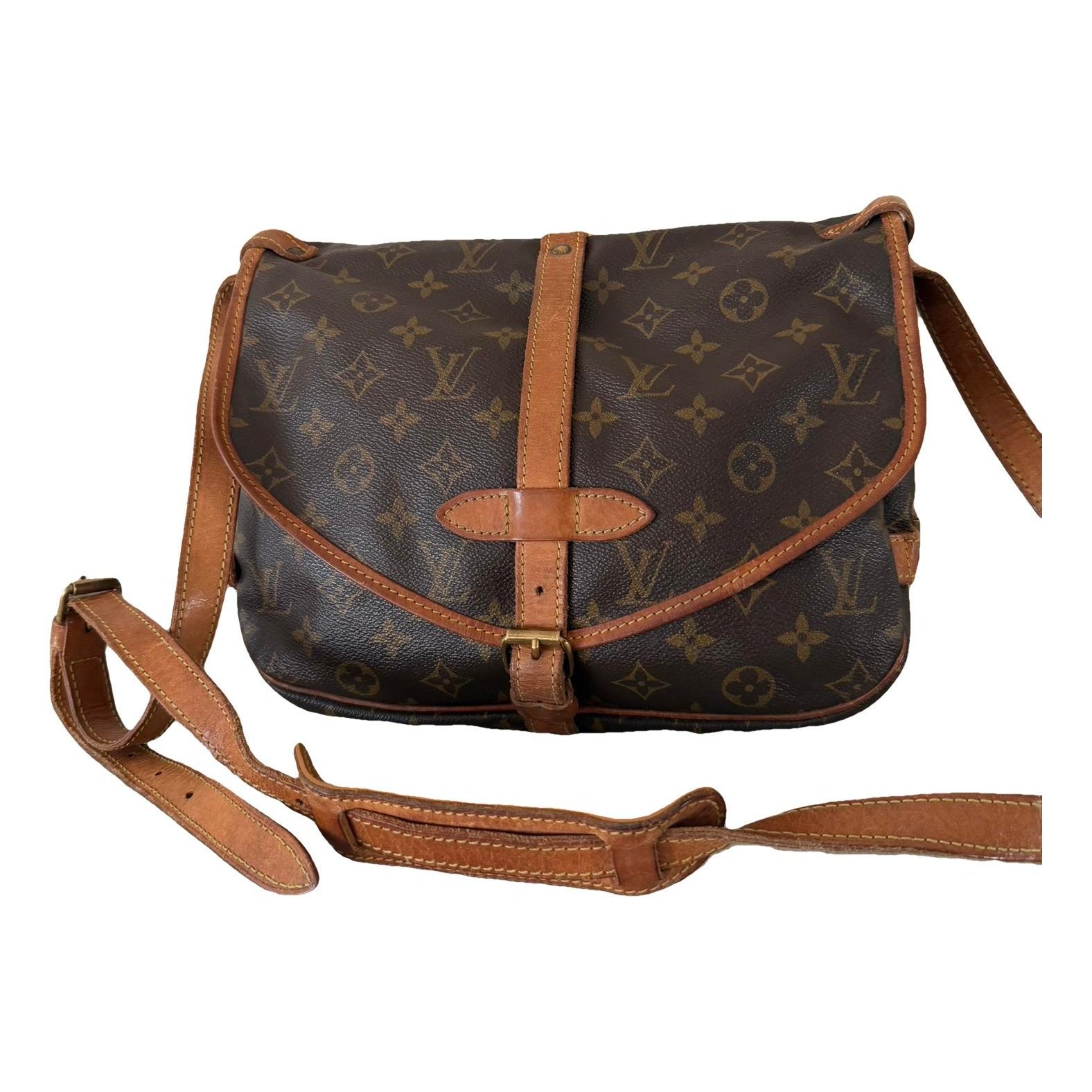 Saumur leather crossbody bag