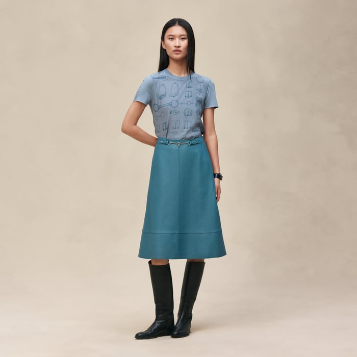 Bleu Adriatique "Cahier Du Colporteur" Short-sleeve Sweater