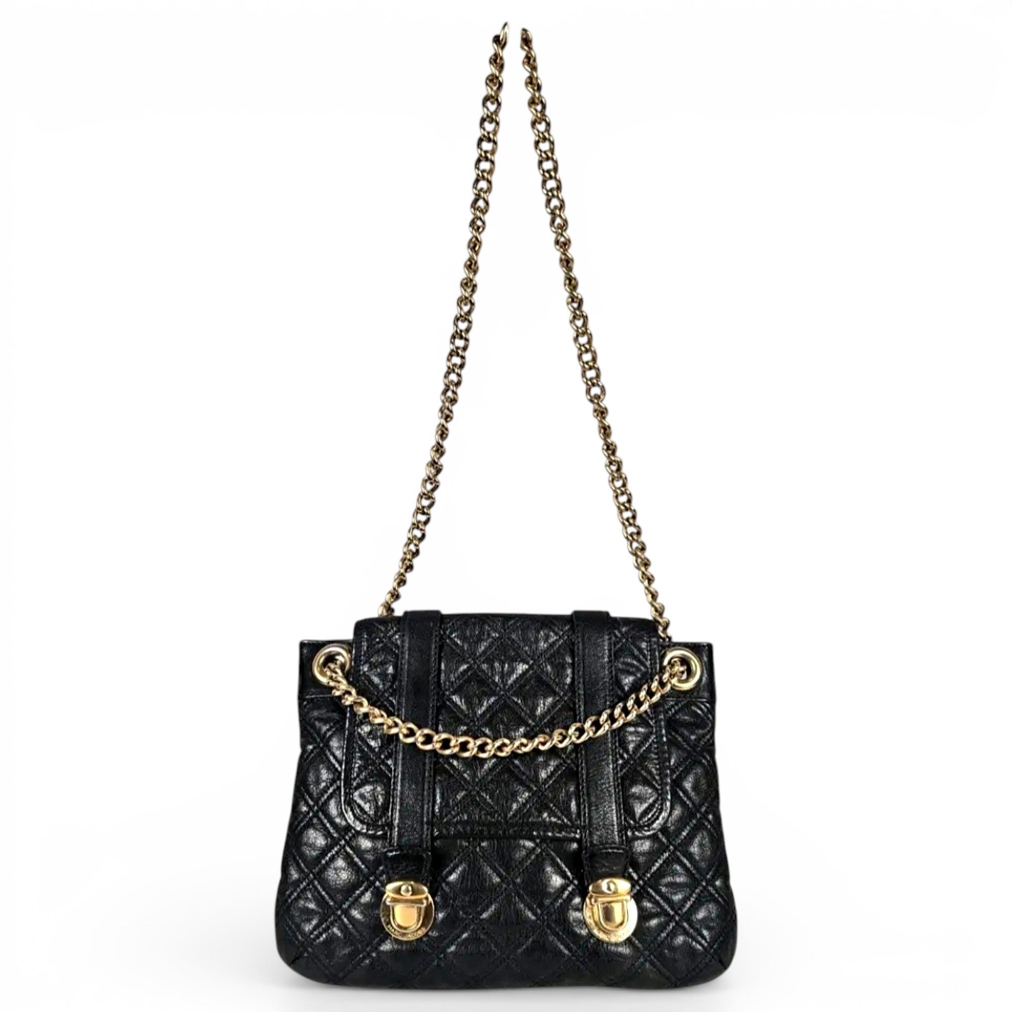 Single leather handbag