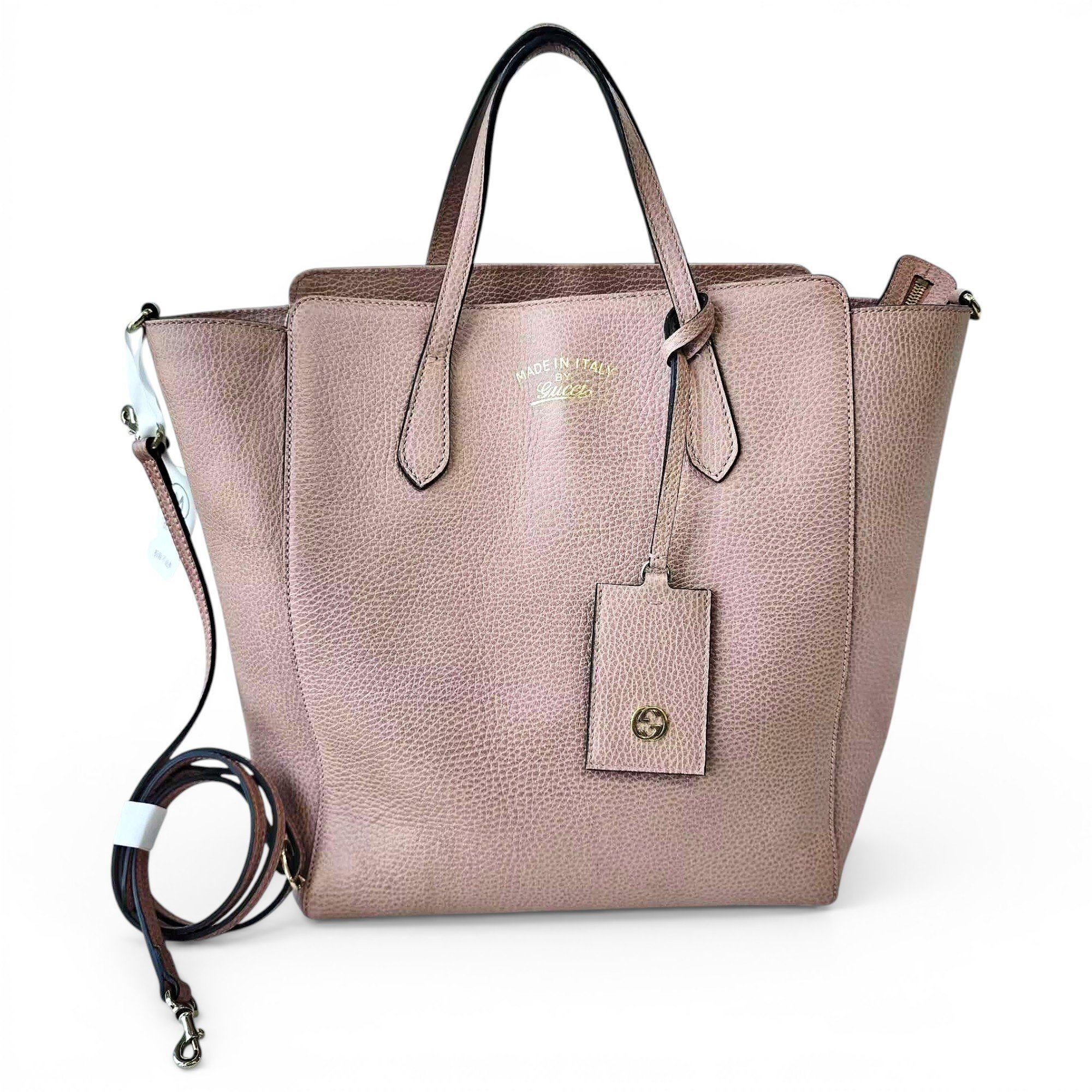 Swing leather handbag