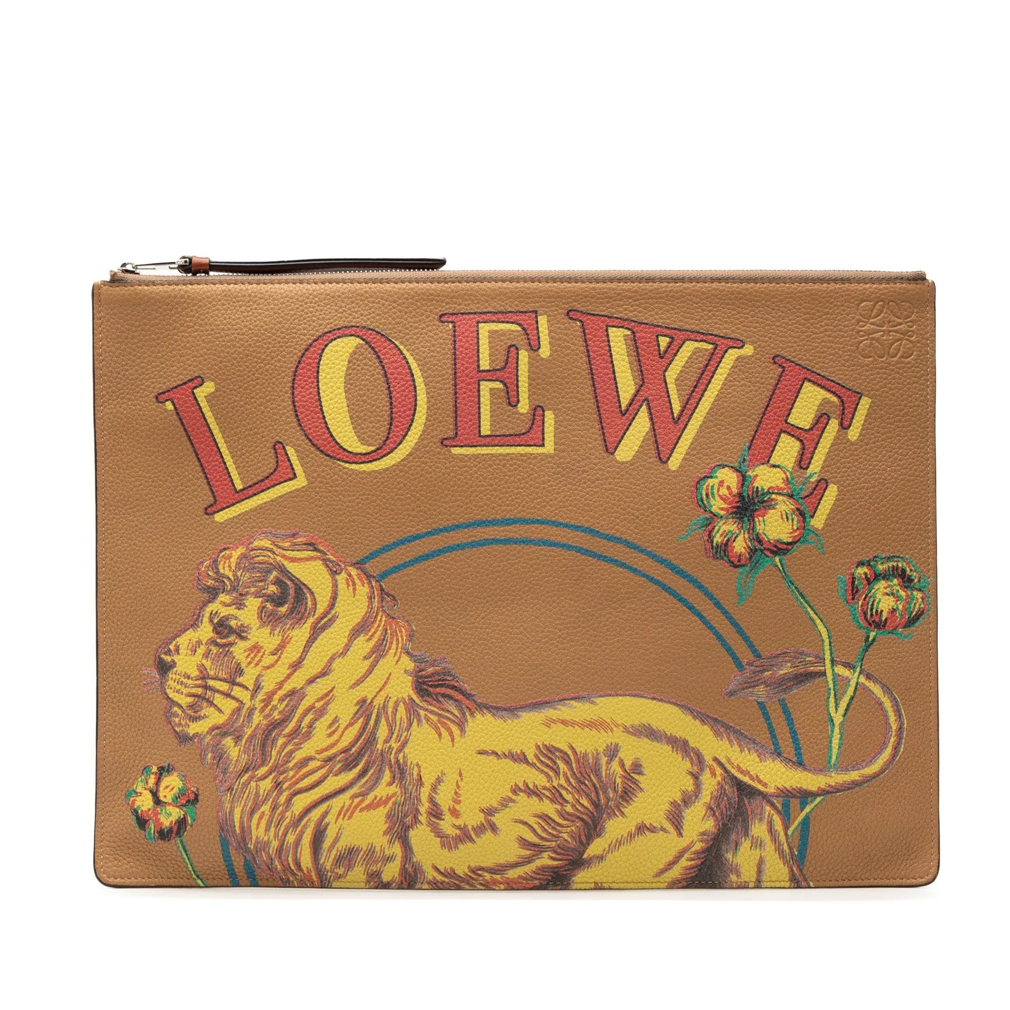 Leather clutch bag