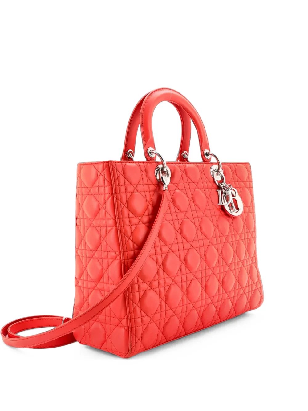 Lady Dior Bag Cannage Quilt Lambskin Large tote bag
