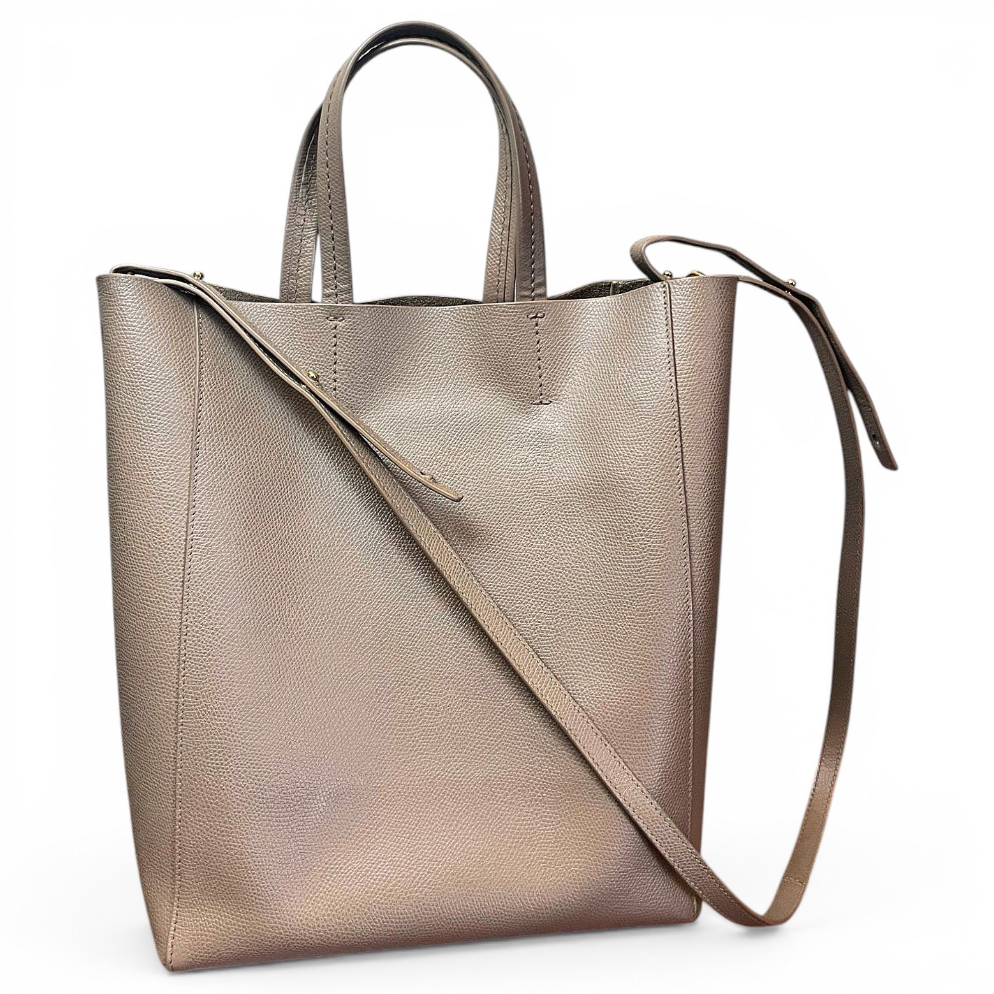 Cabas leather tote