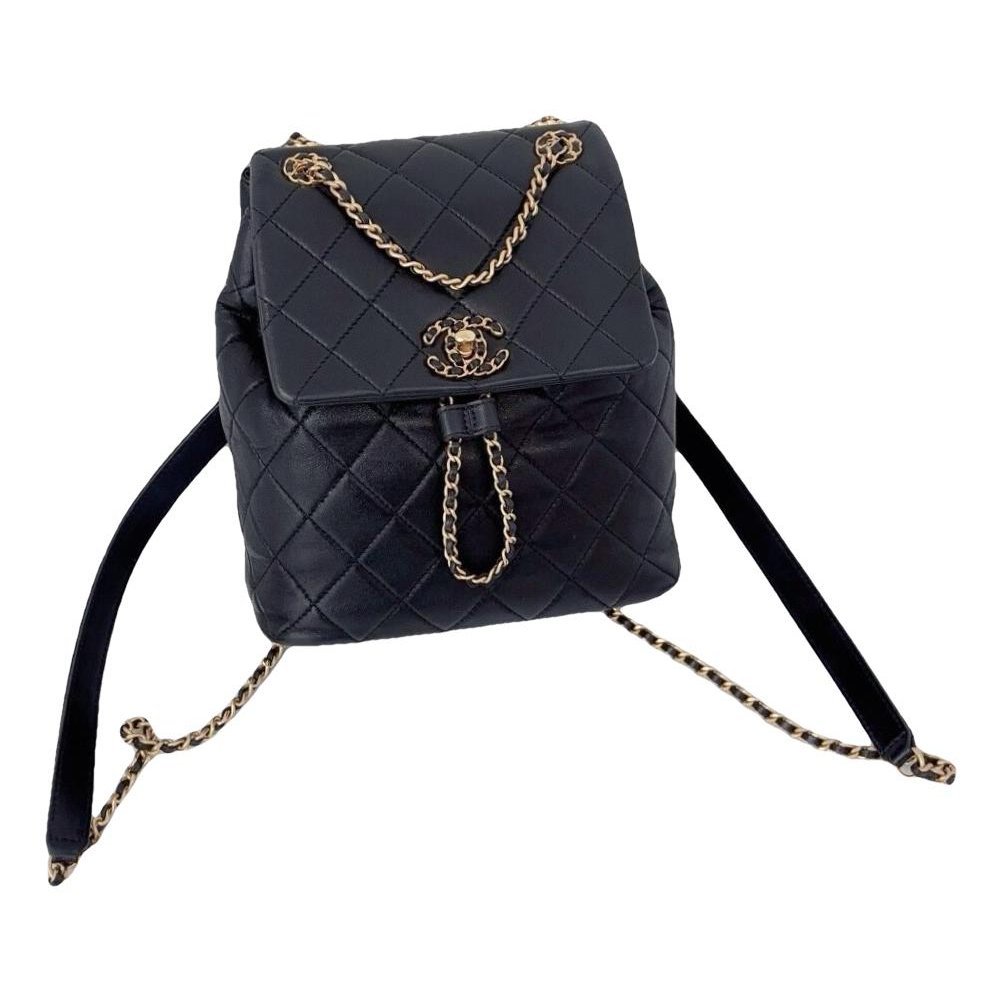 Leather backpack