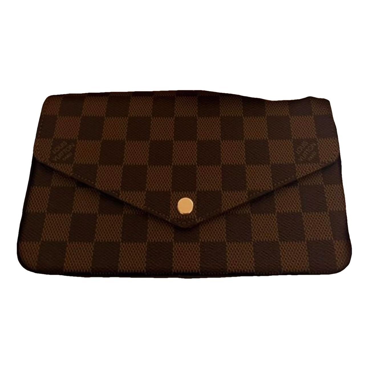 Leather clutch bag