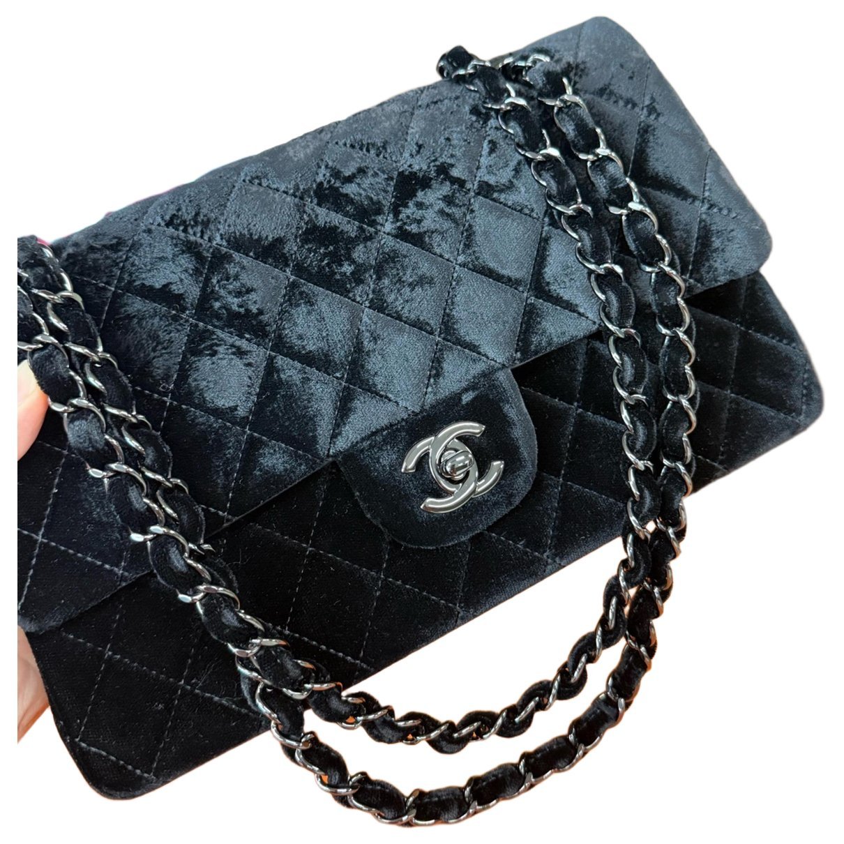 Chanel Timeless/Classique velvet crossbody bag