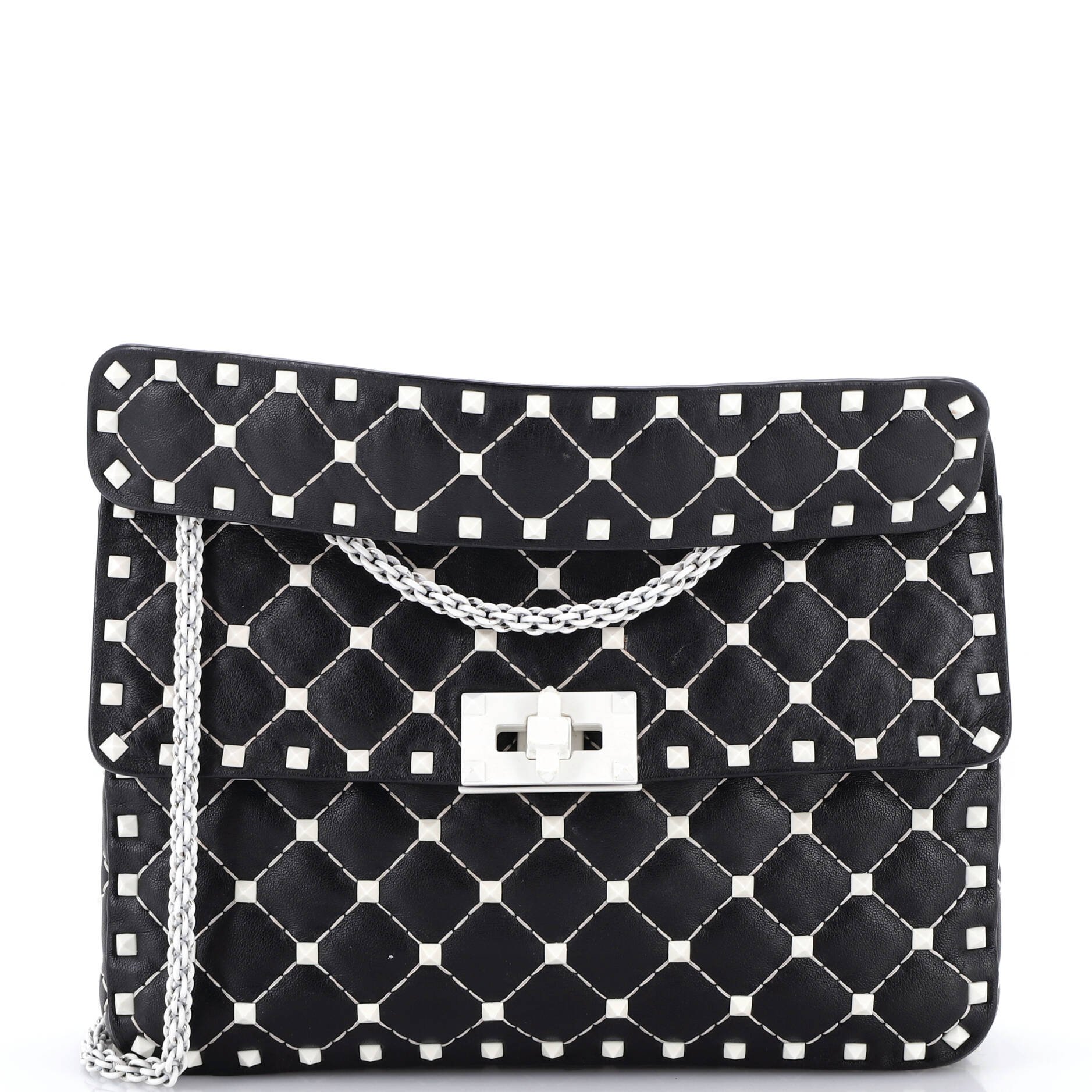 Free Rockstud Spike Flap Bag Quilted Leather Medium