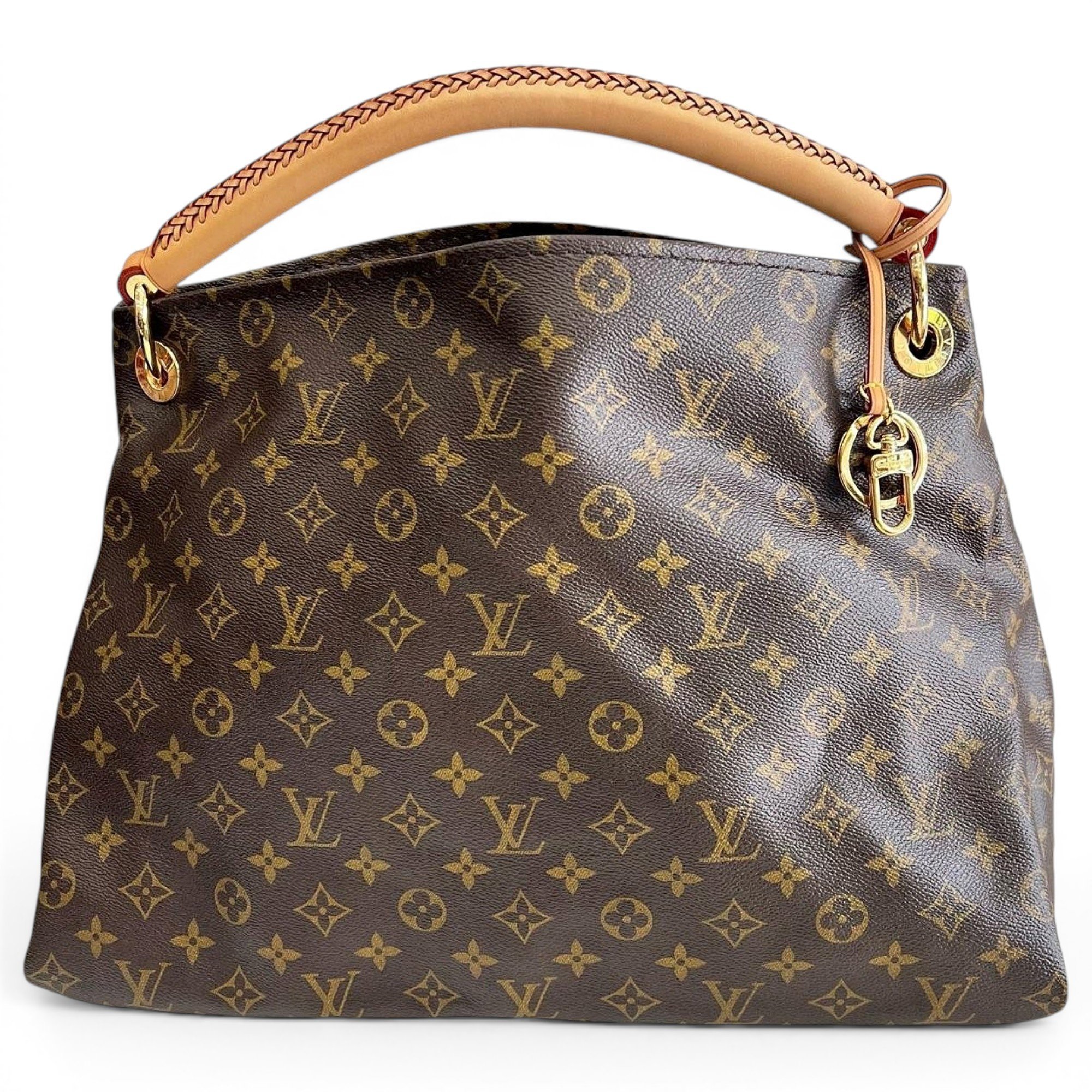 Artsy leather handbag