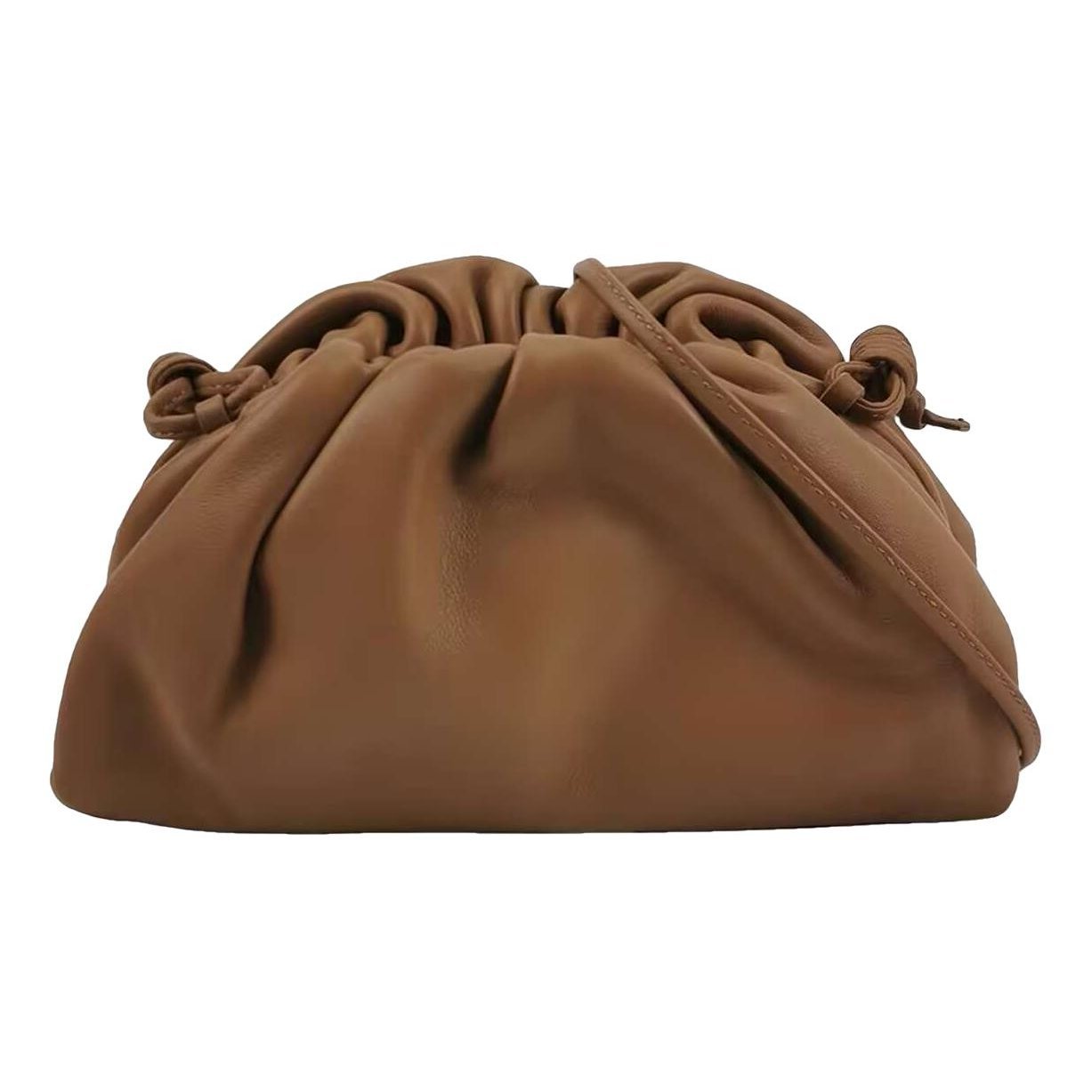 Pouch leather handbag