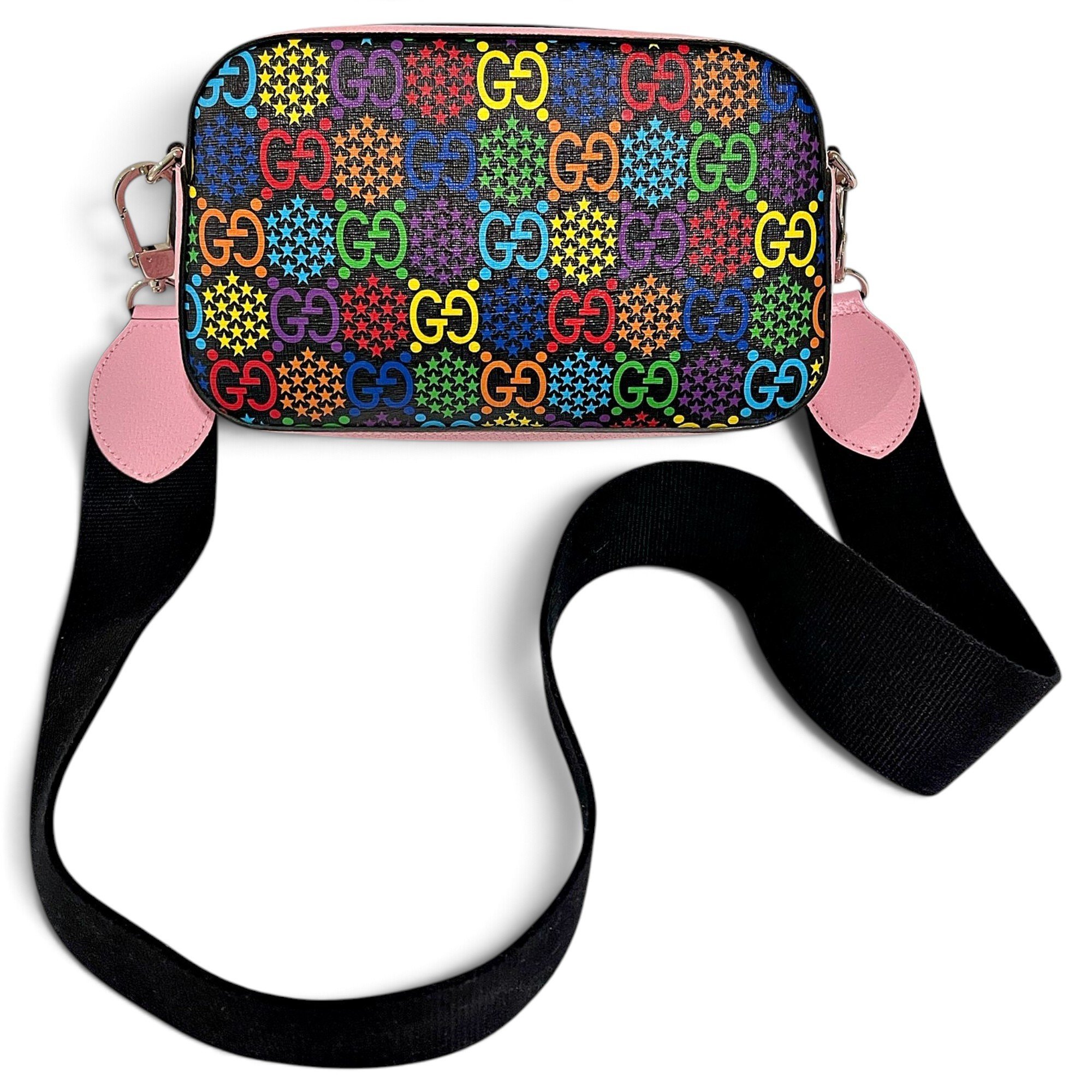 Ophidia Zip Around Camera leather crossbody bag