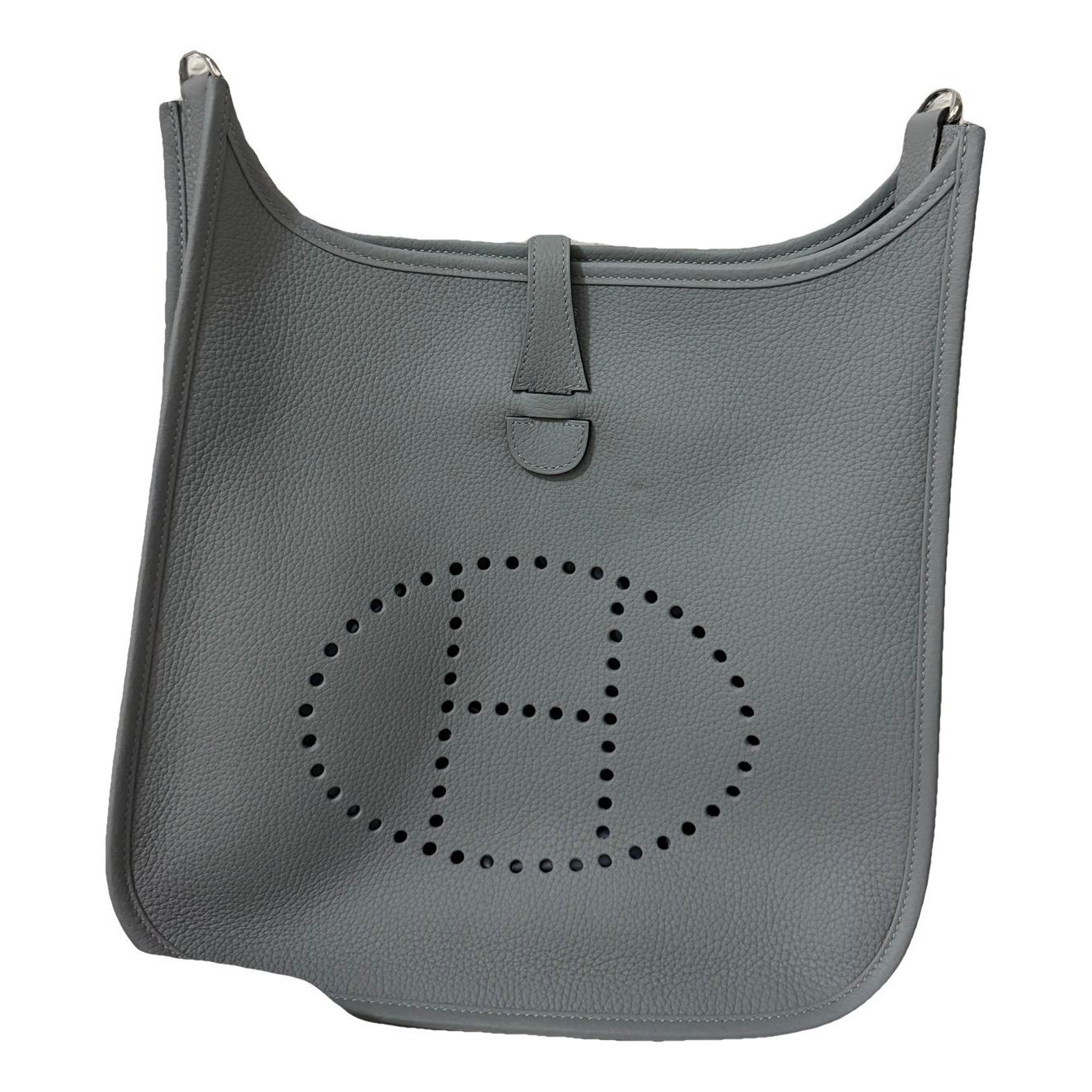 Hermes Evelyne Handbag Gris Pantin Clemence Leather