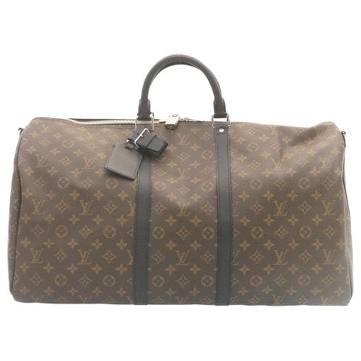 Keepall leather travel bag