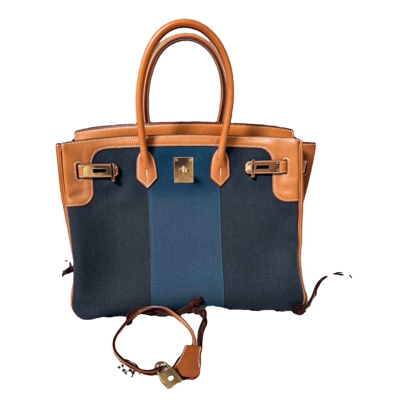 Birkin 35 leather handbag