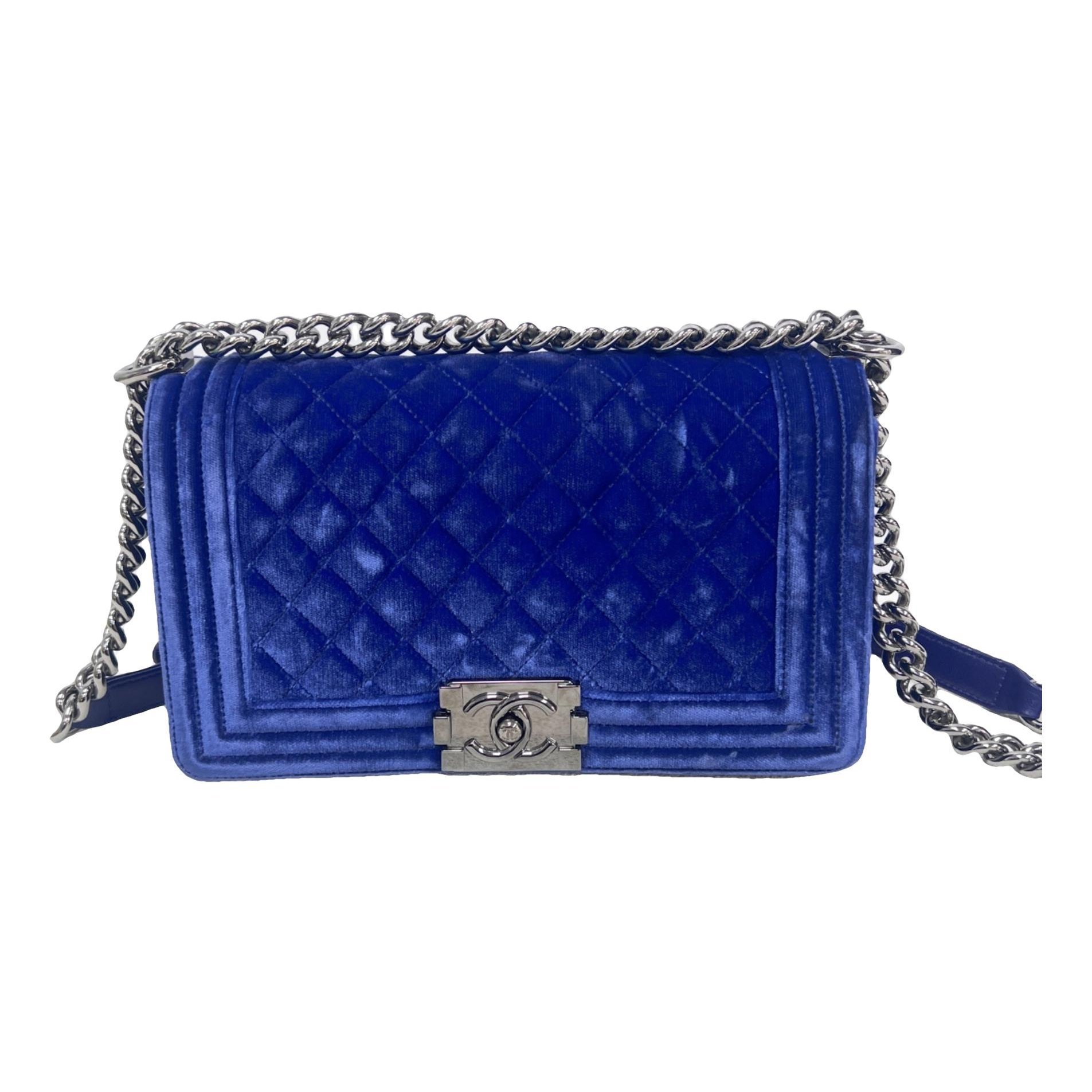 Boy velvet crossbody bag