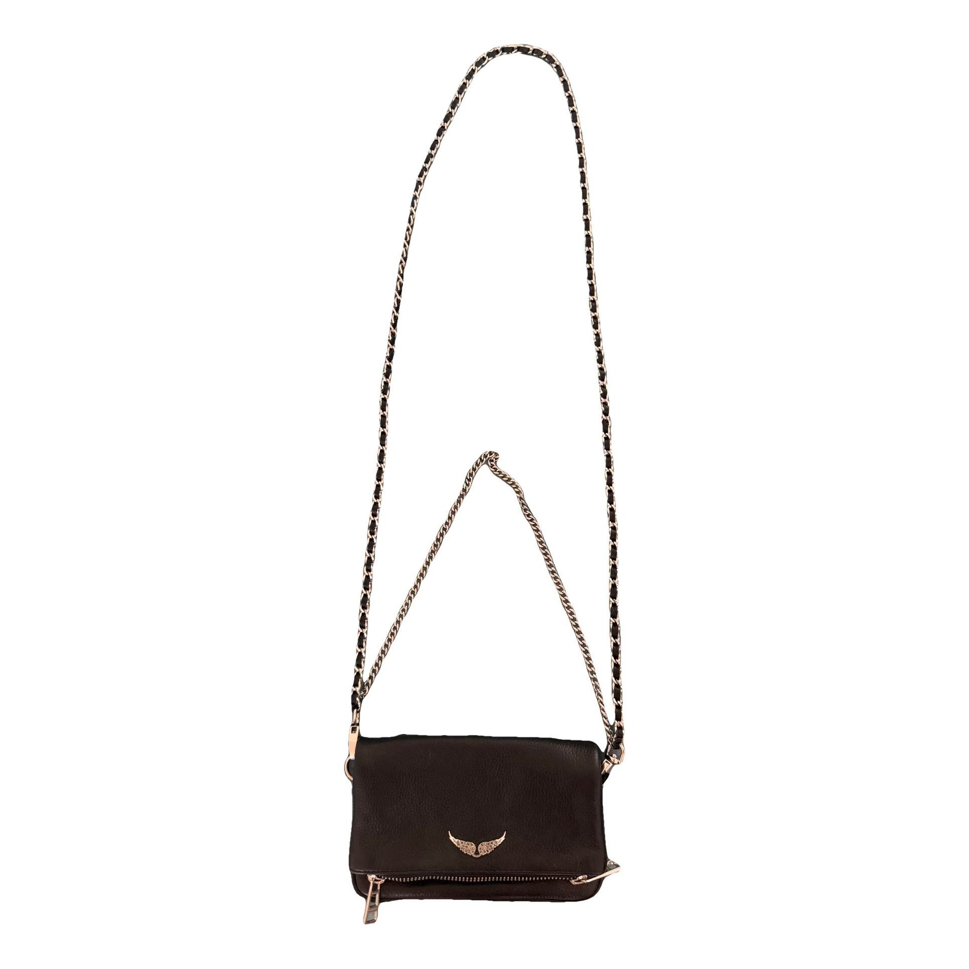 Rock vegan leather crossbody bag