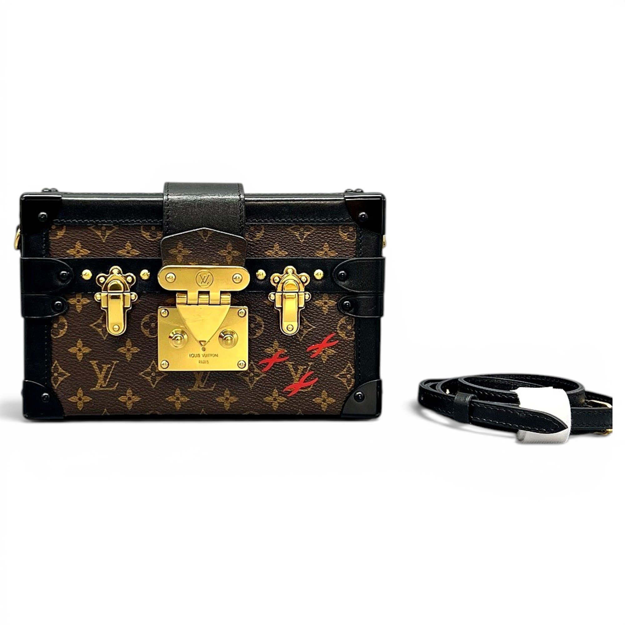 Louis Vuitton Petite Malle leather crossbody bag
