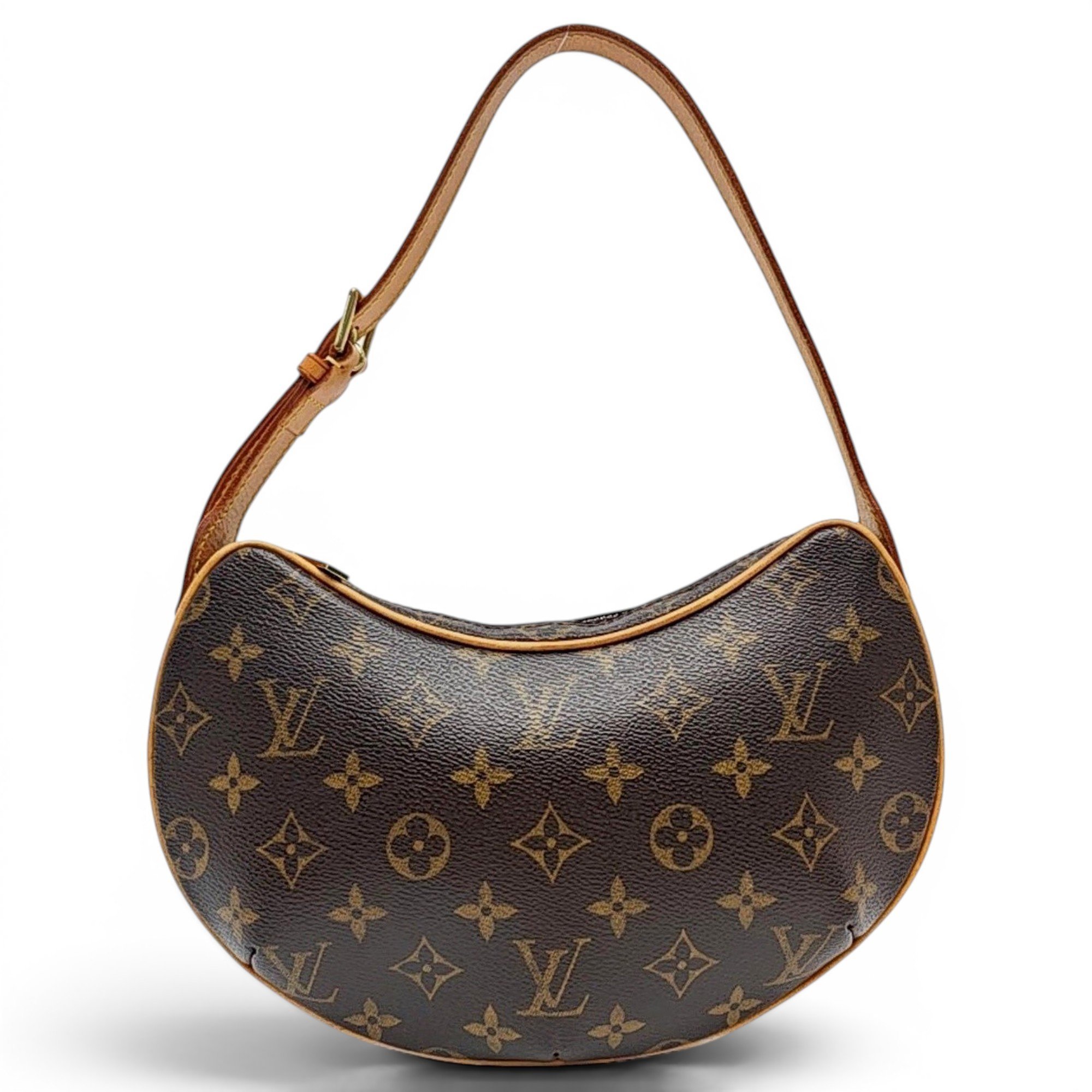Croissant leather handbag