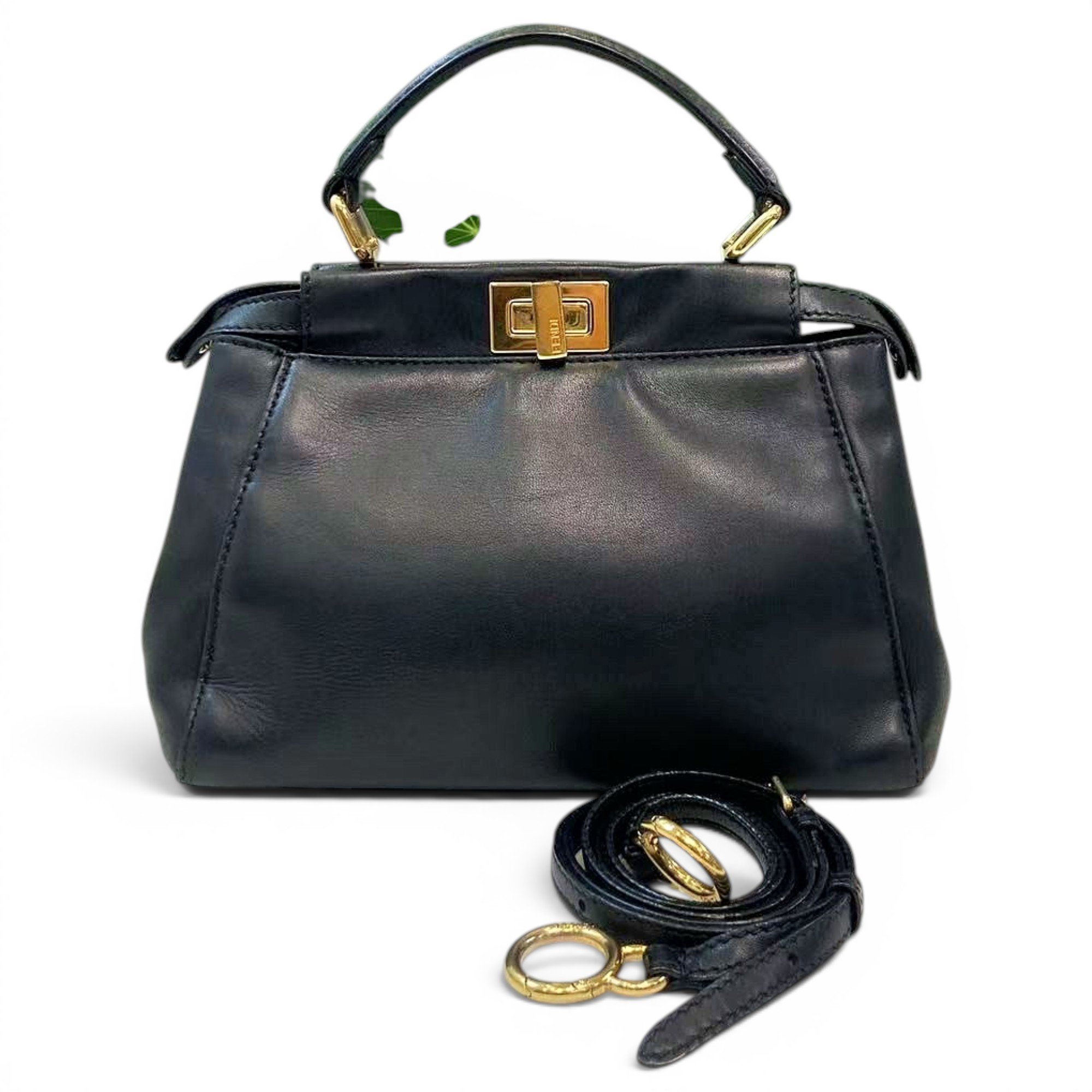 Peekaboo leather handbag