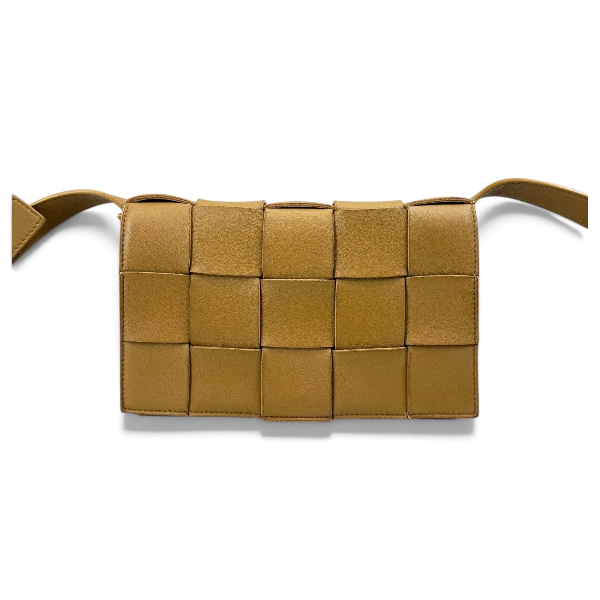 Cassette leather handbag