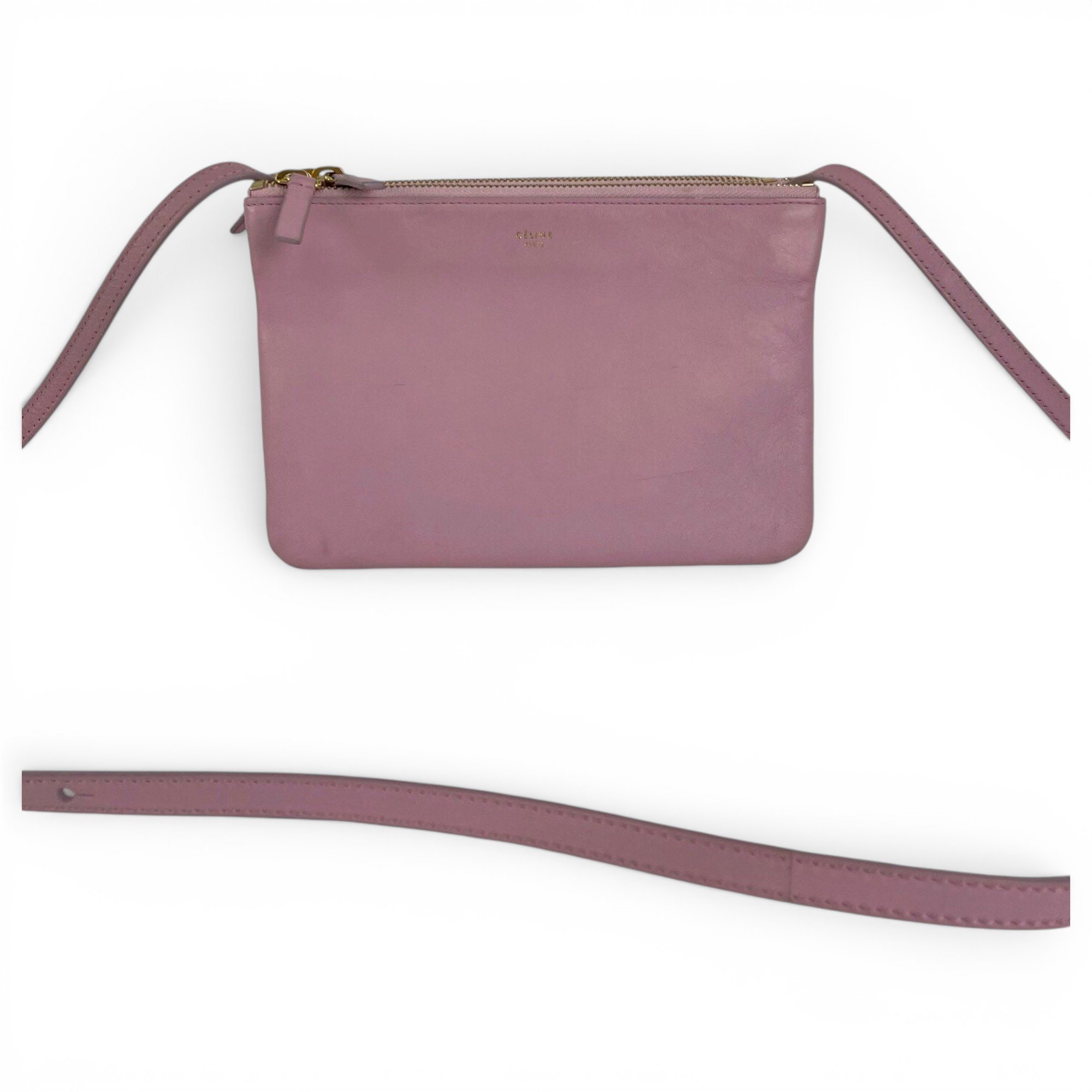 Trio leather crossbody bag
