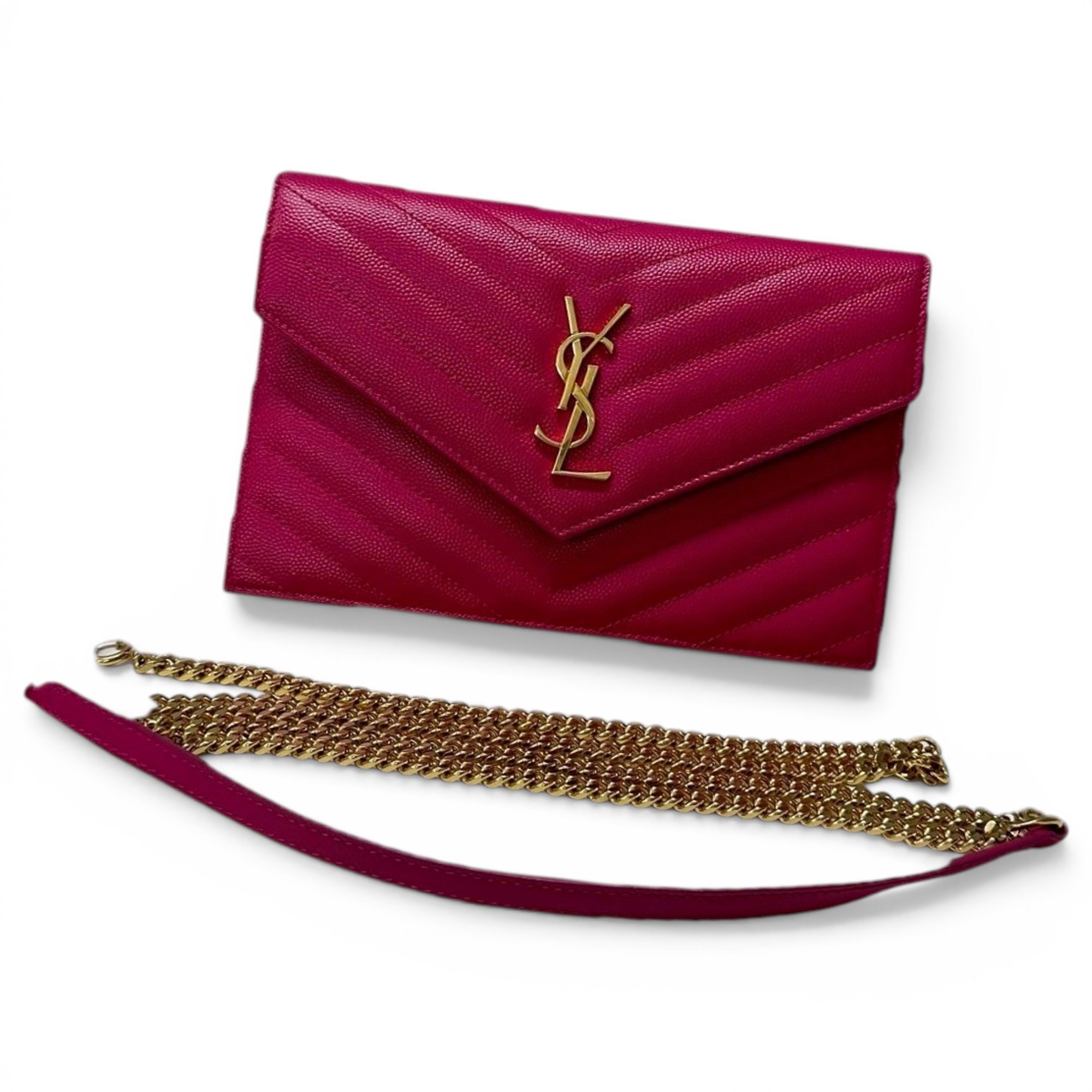 Portefeuille enveloppe leather handbag