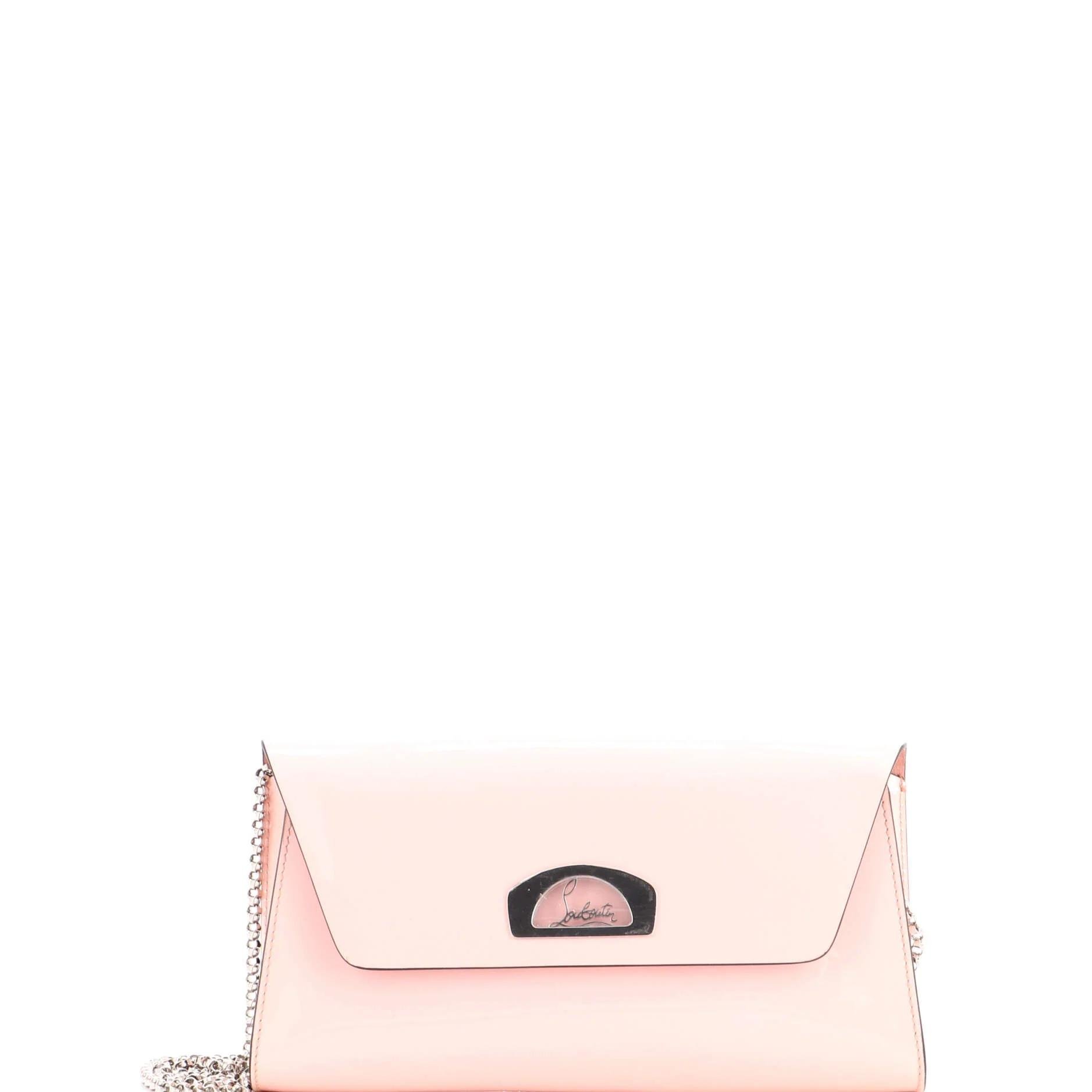 Patent leather clutch bag