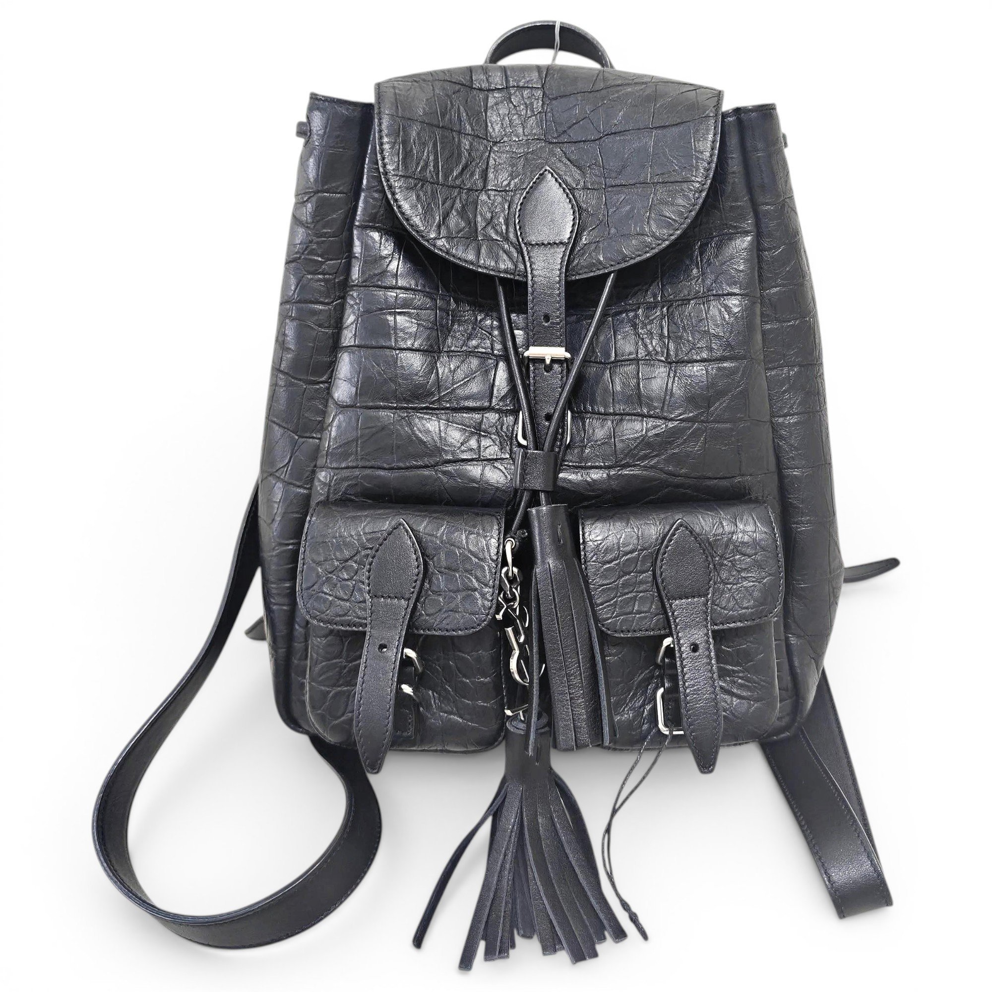 Leather backpack