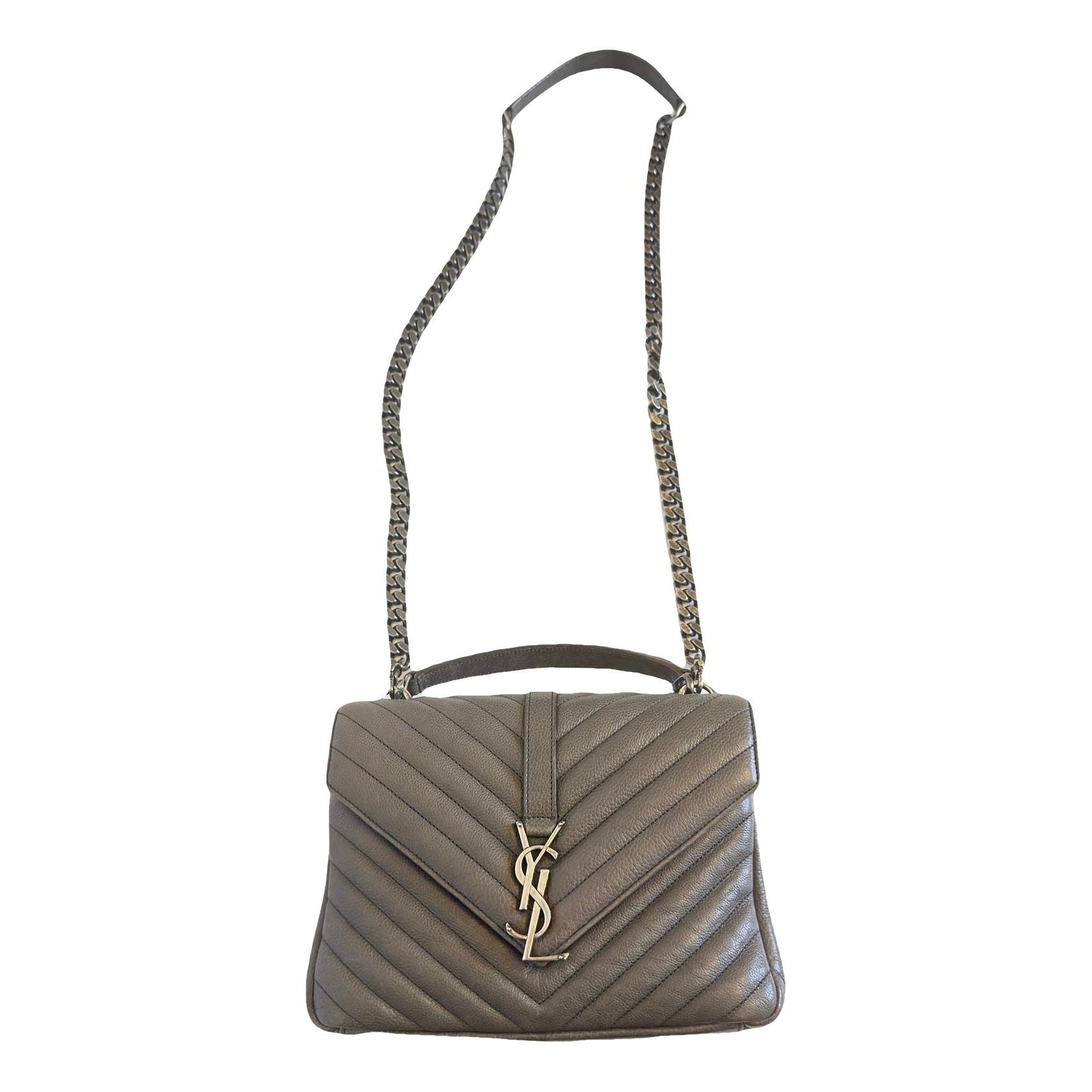 Collége monogramme leather handbag
