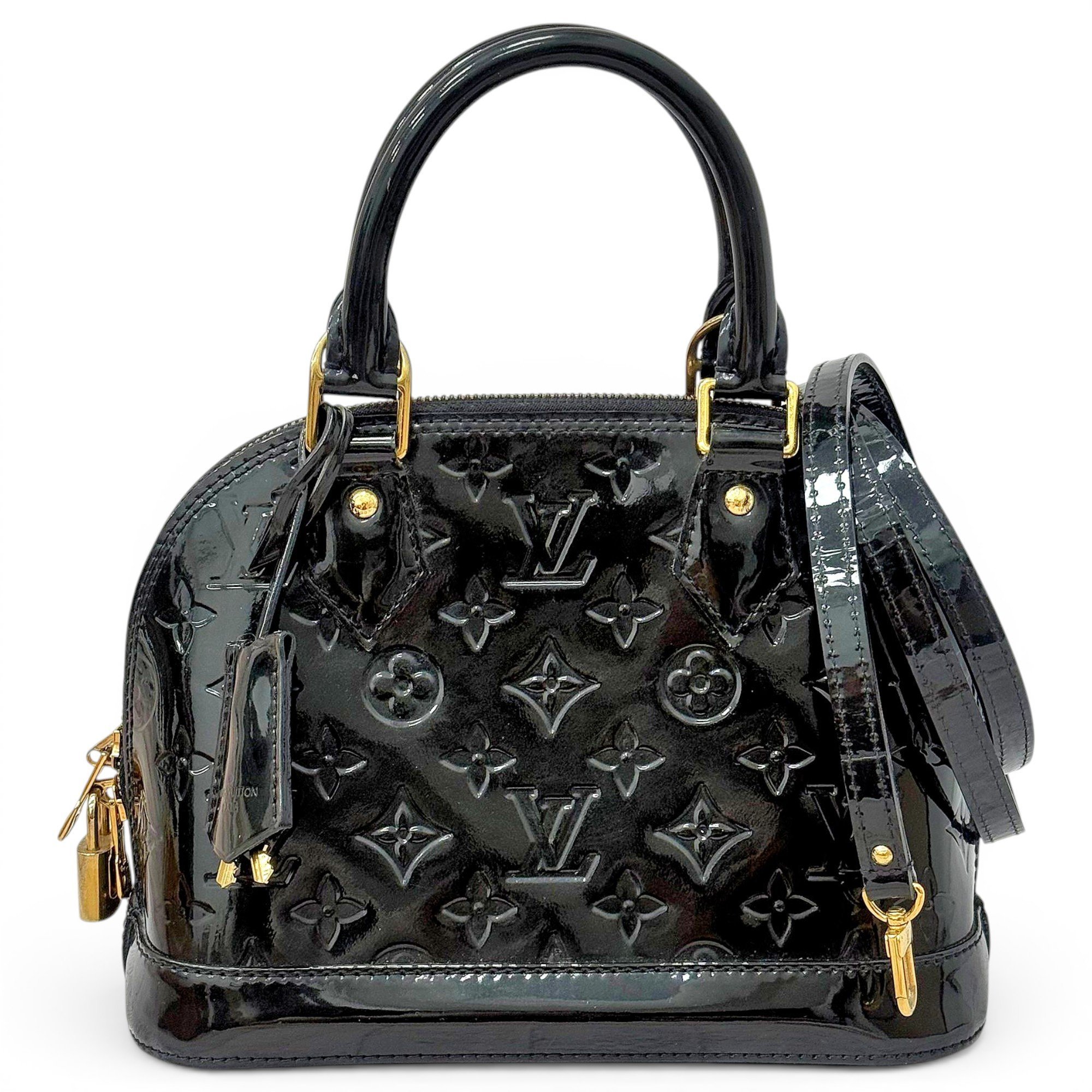 Alma BB patent leather handbag