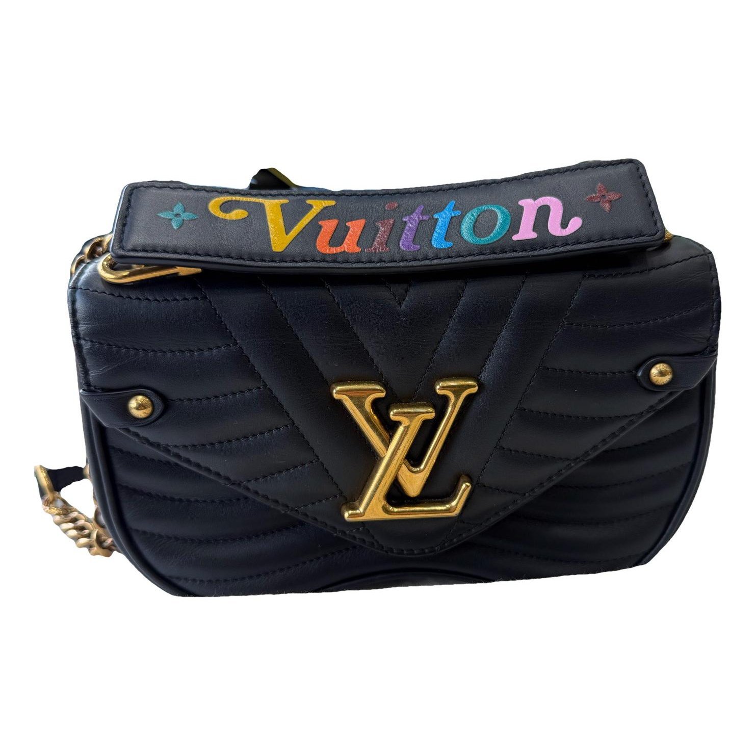 New Wave leather handbag