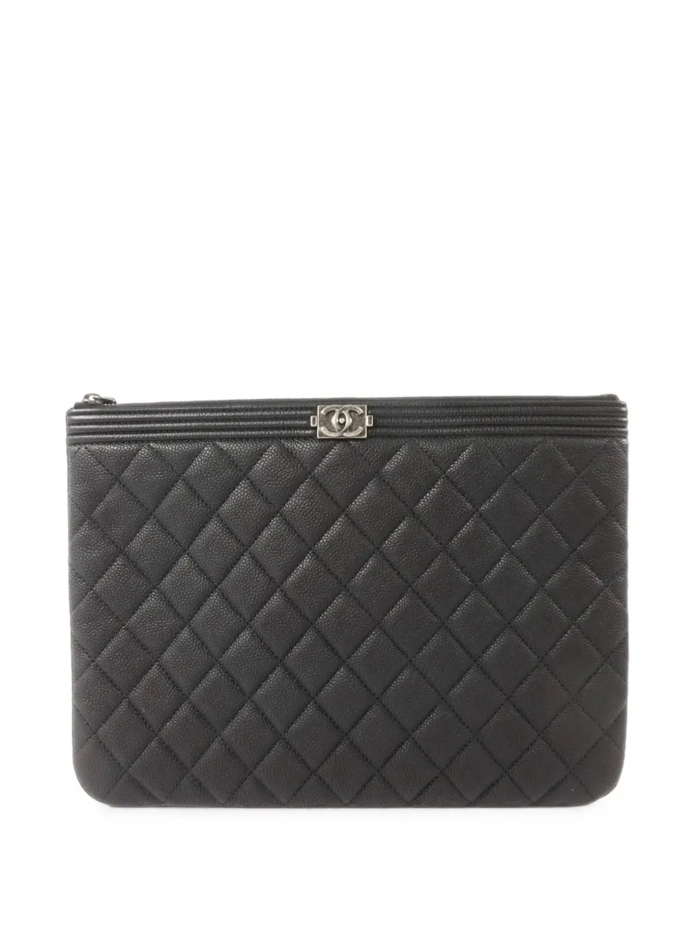Boy Chanel diamond-quilted clutch bag