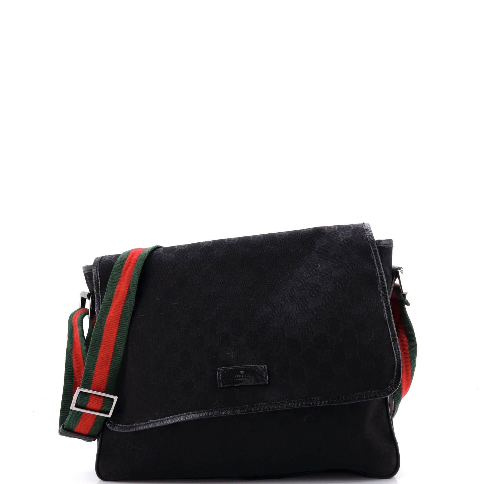 Web Strap Flap Messenger GG Canvas Medium