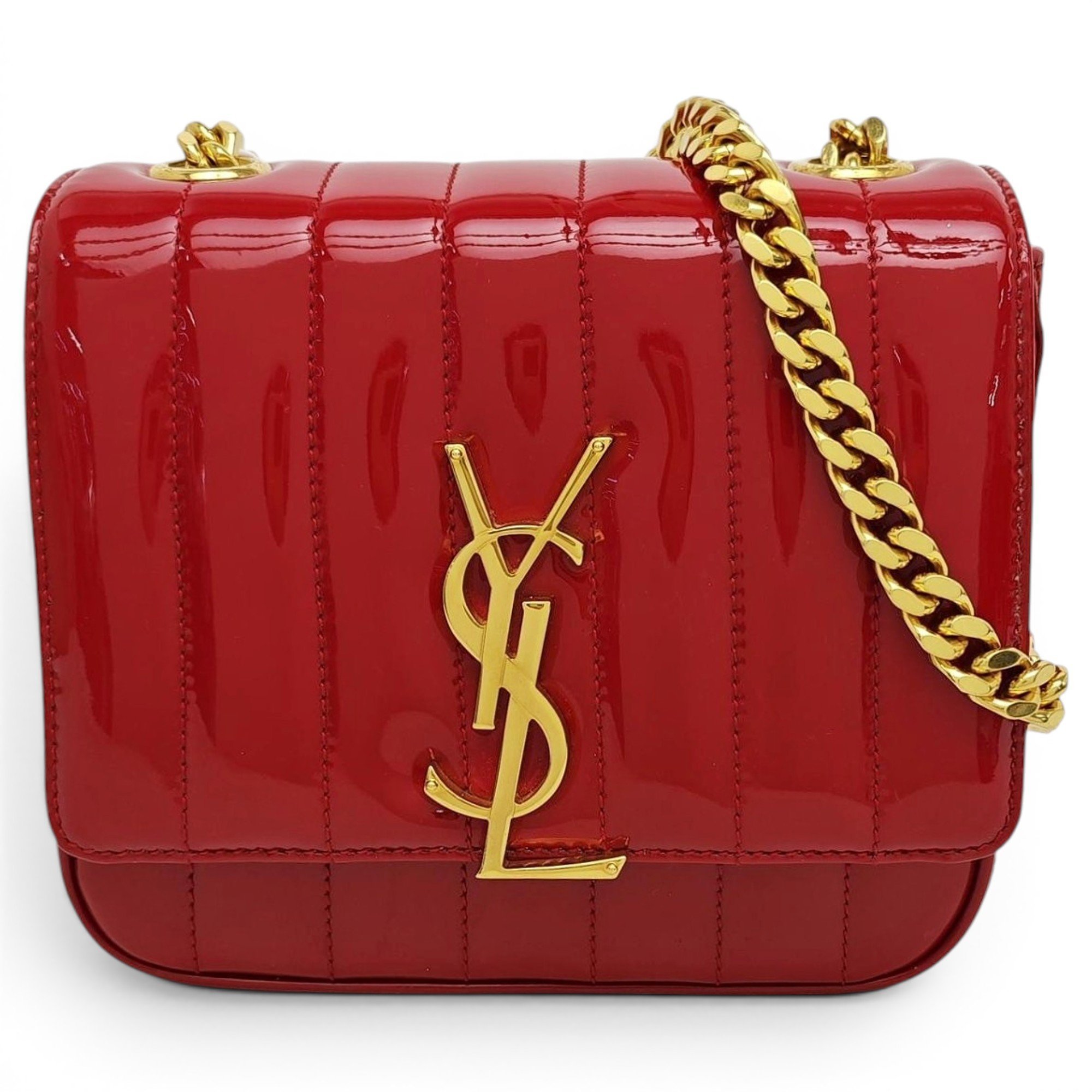 Vicky patent leather crossbody bag