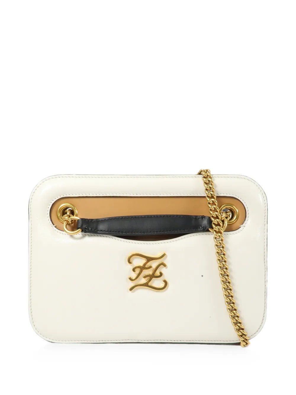 Karligraphy calfskin shoulder bag