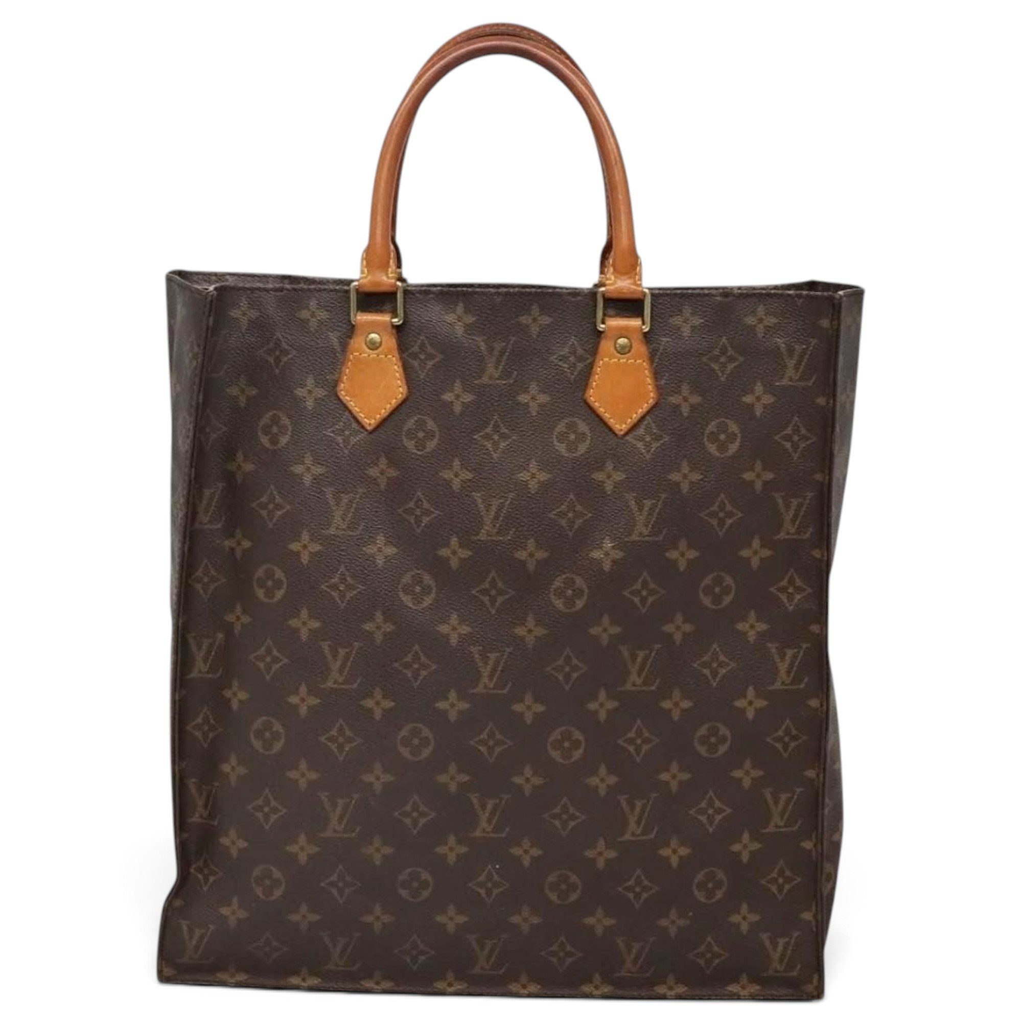 Plat leather tote