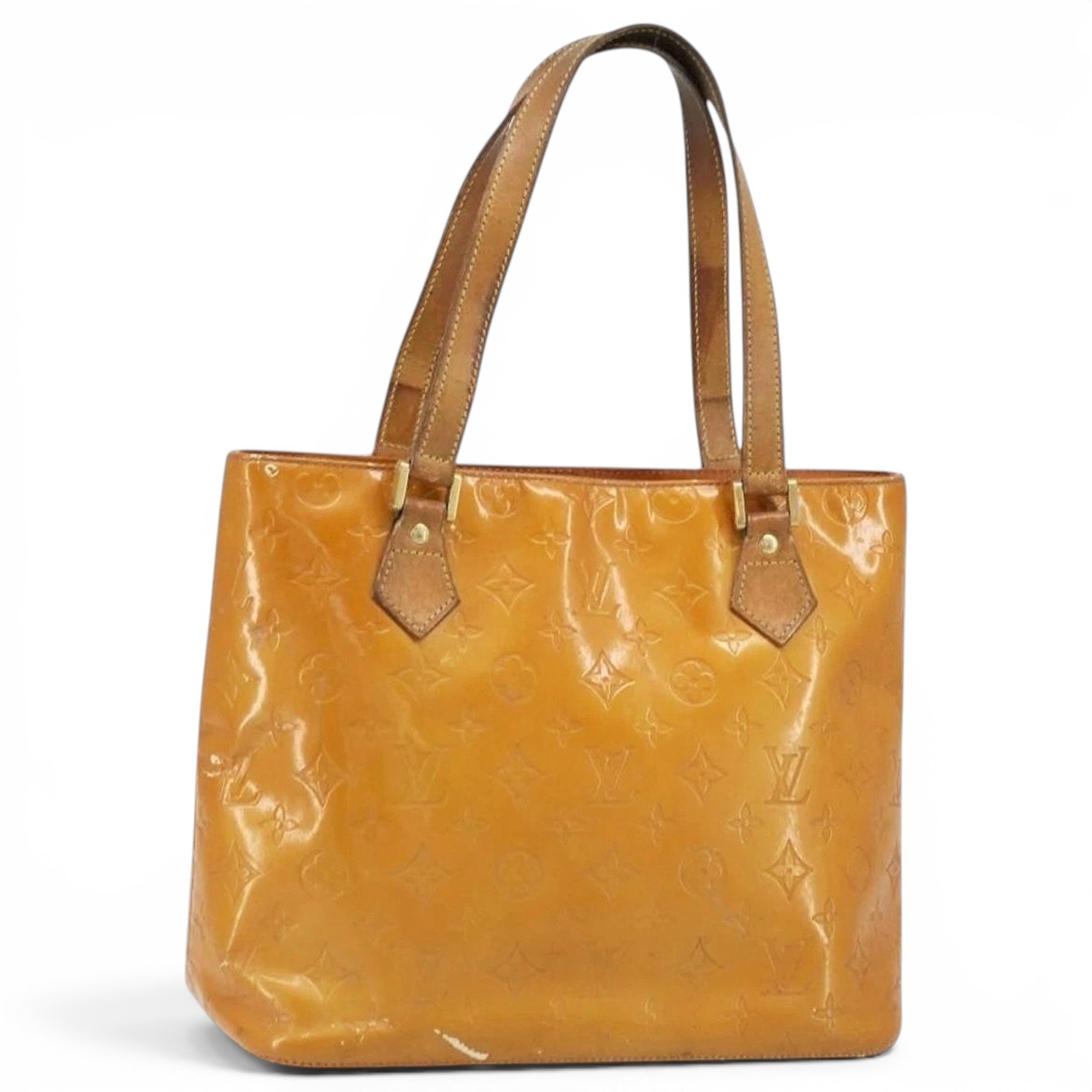 Patent leather handbag