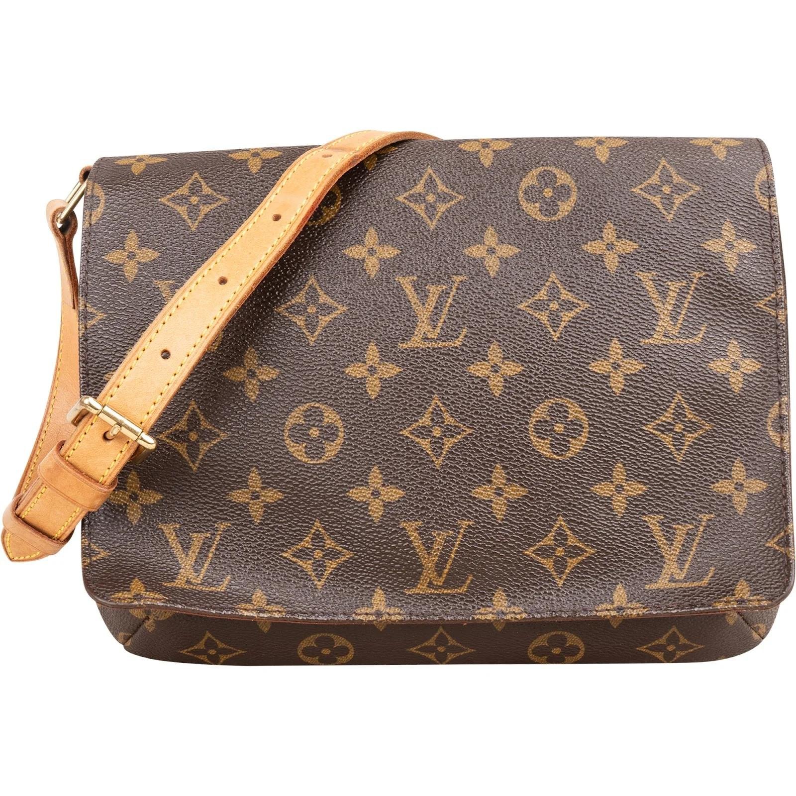 Musette leather handbag