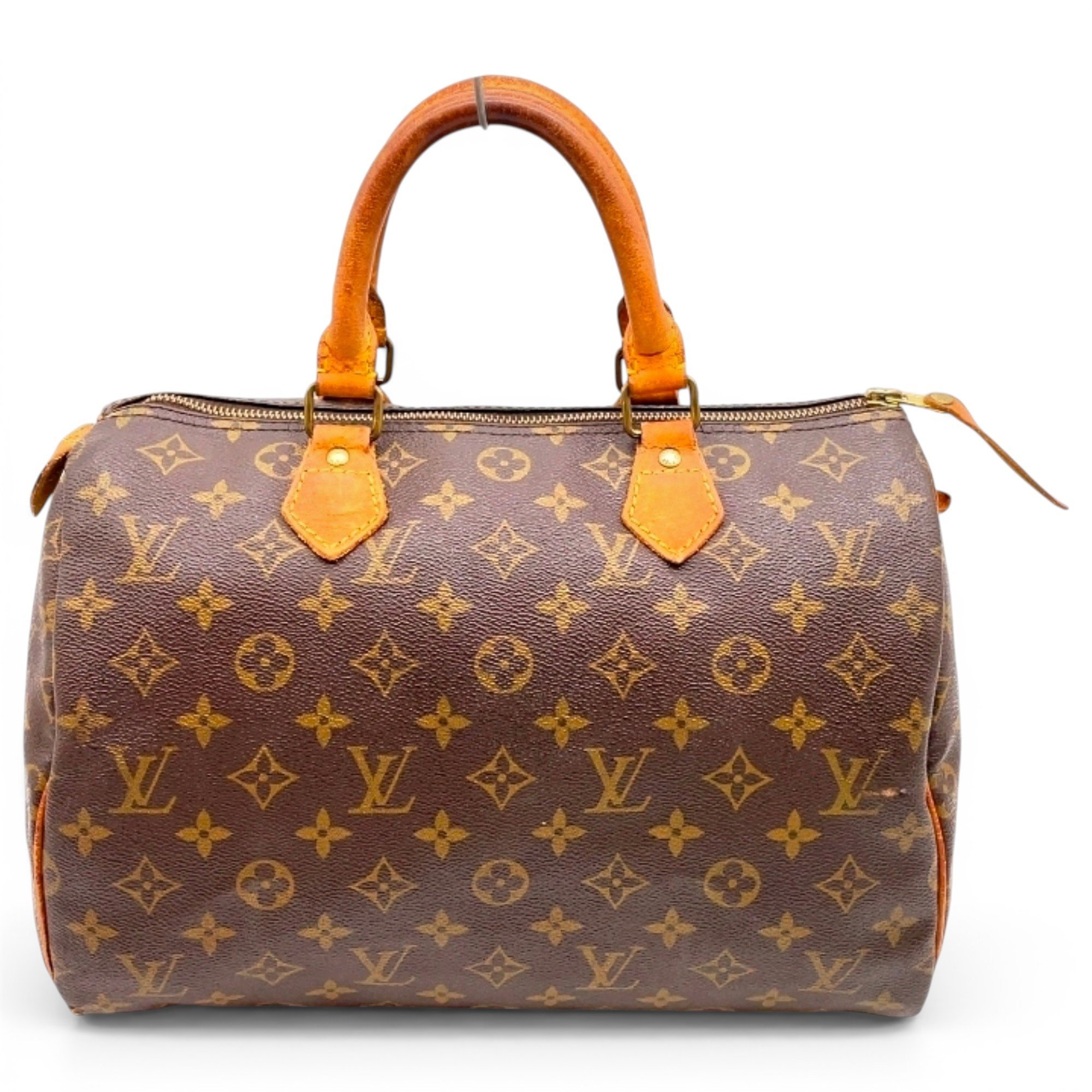 Speedy leather handbag