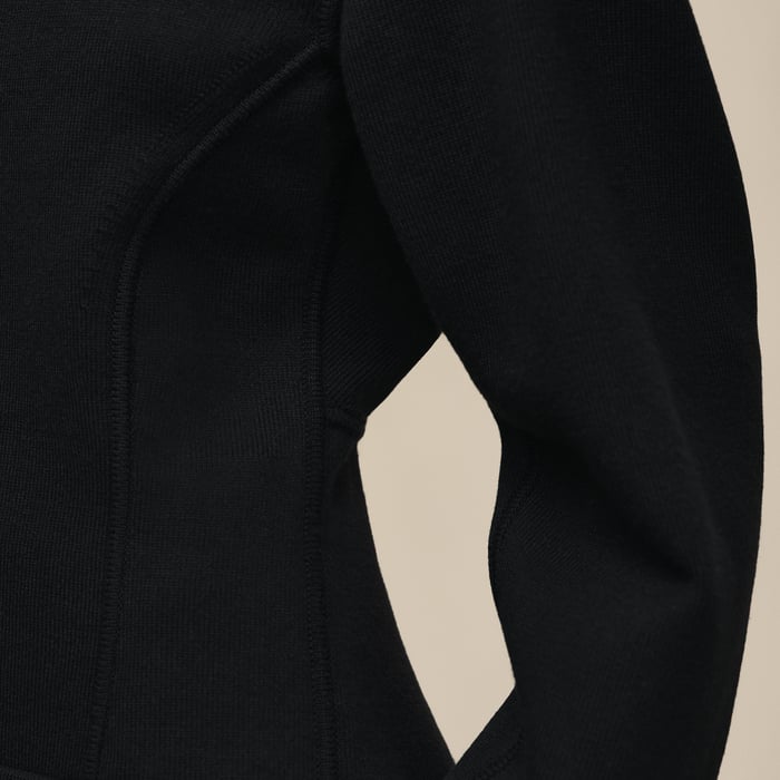 Noir Buttoned Sweater With "Ferronnerie" Details