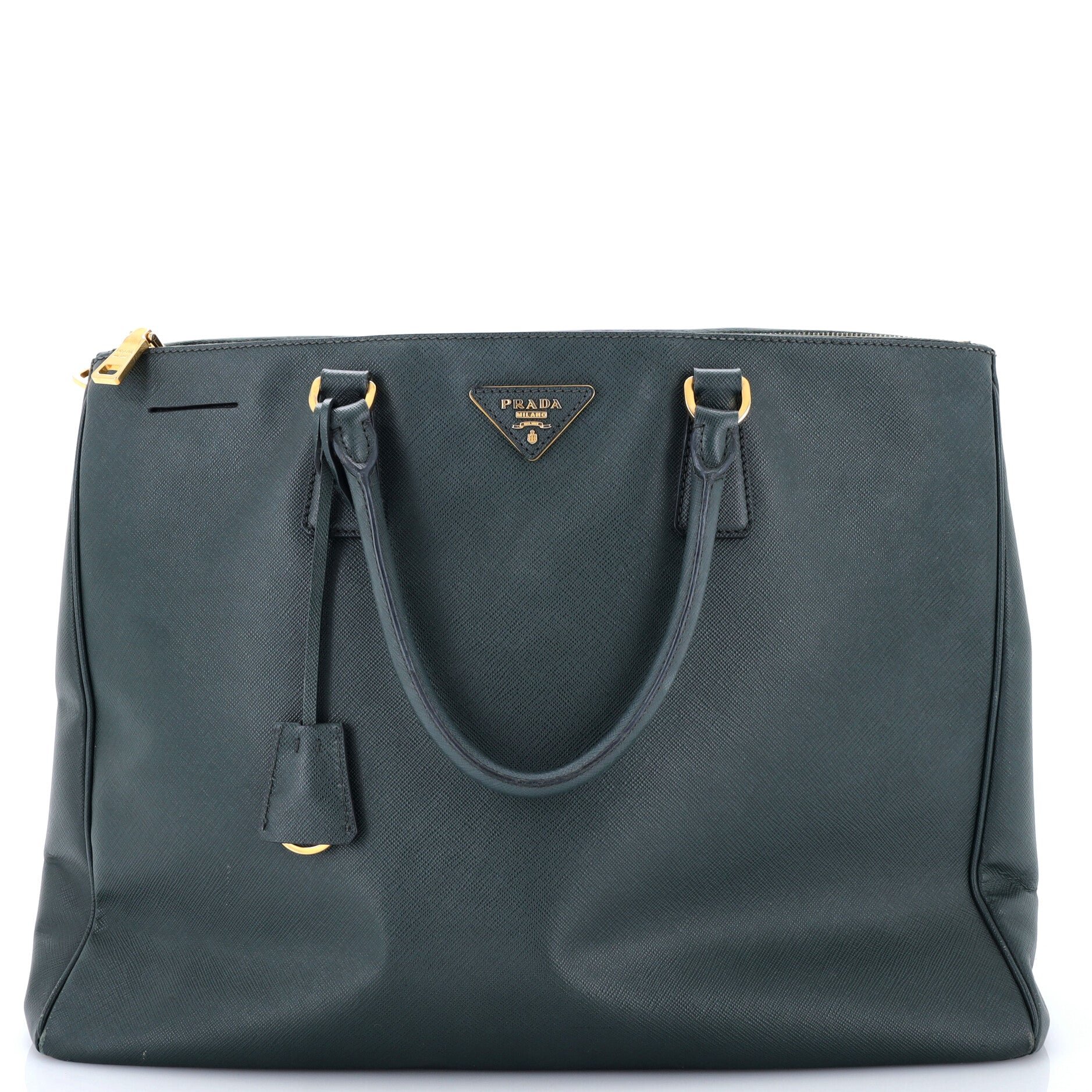 Double Zip Lux Tote Saffiano Leather XL