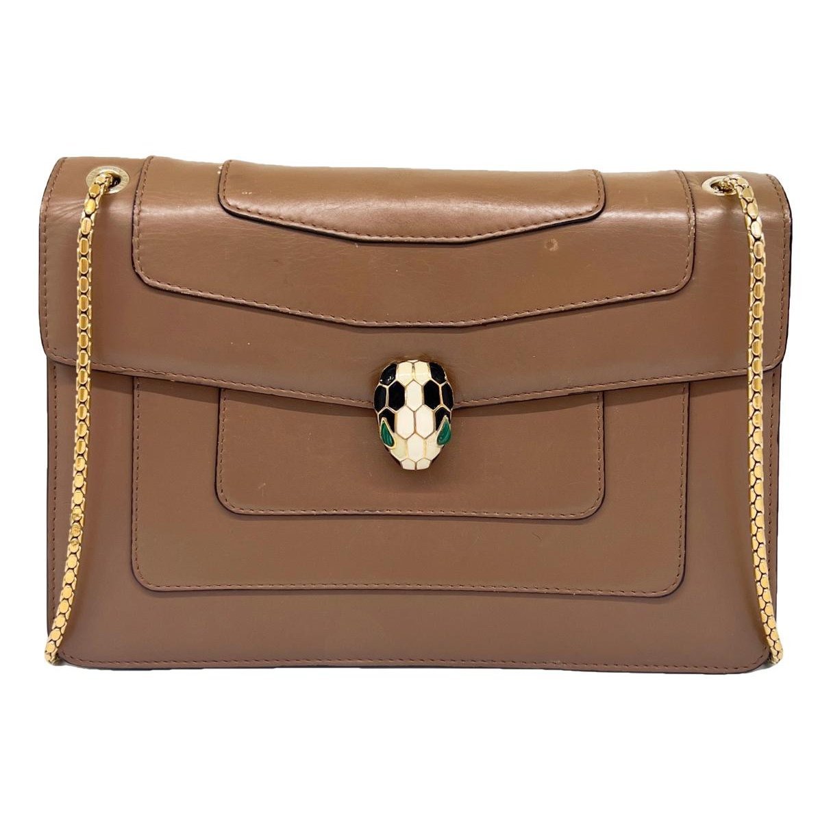 Serpenti leather handbag